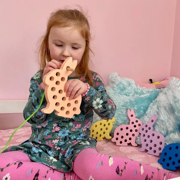 Bunny Lacing Toy - The Nurturing Nook
