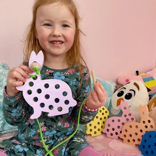 Bunny Lacing Toy - The Nurturing Nook