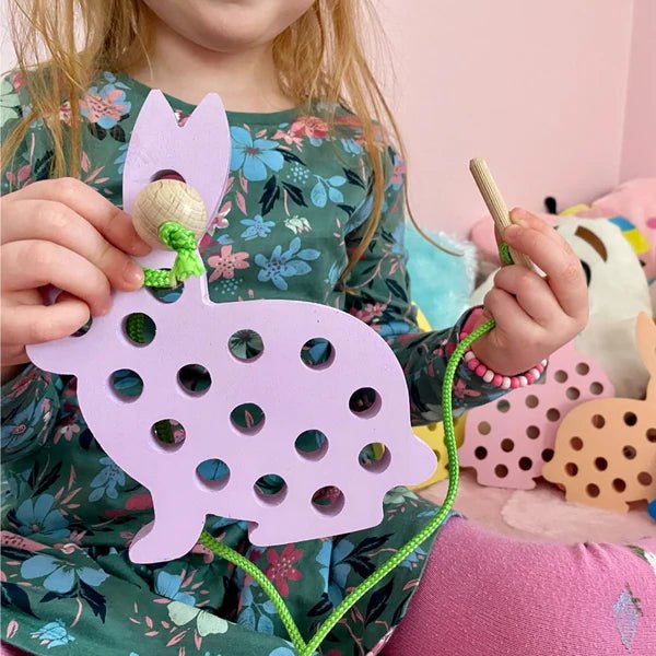 Bunny Lacing Toy - The Nurturing Nook