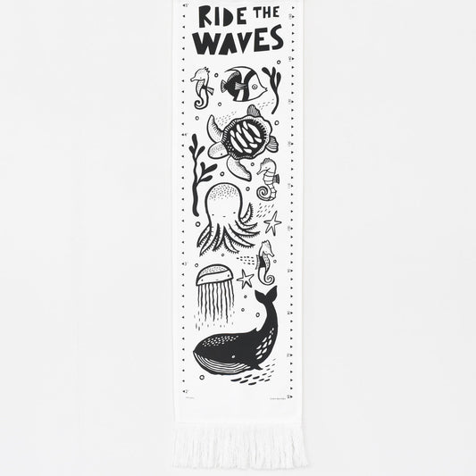 Canvas Growth Chart - Ocean - The Nurturing Nook