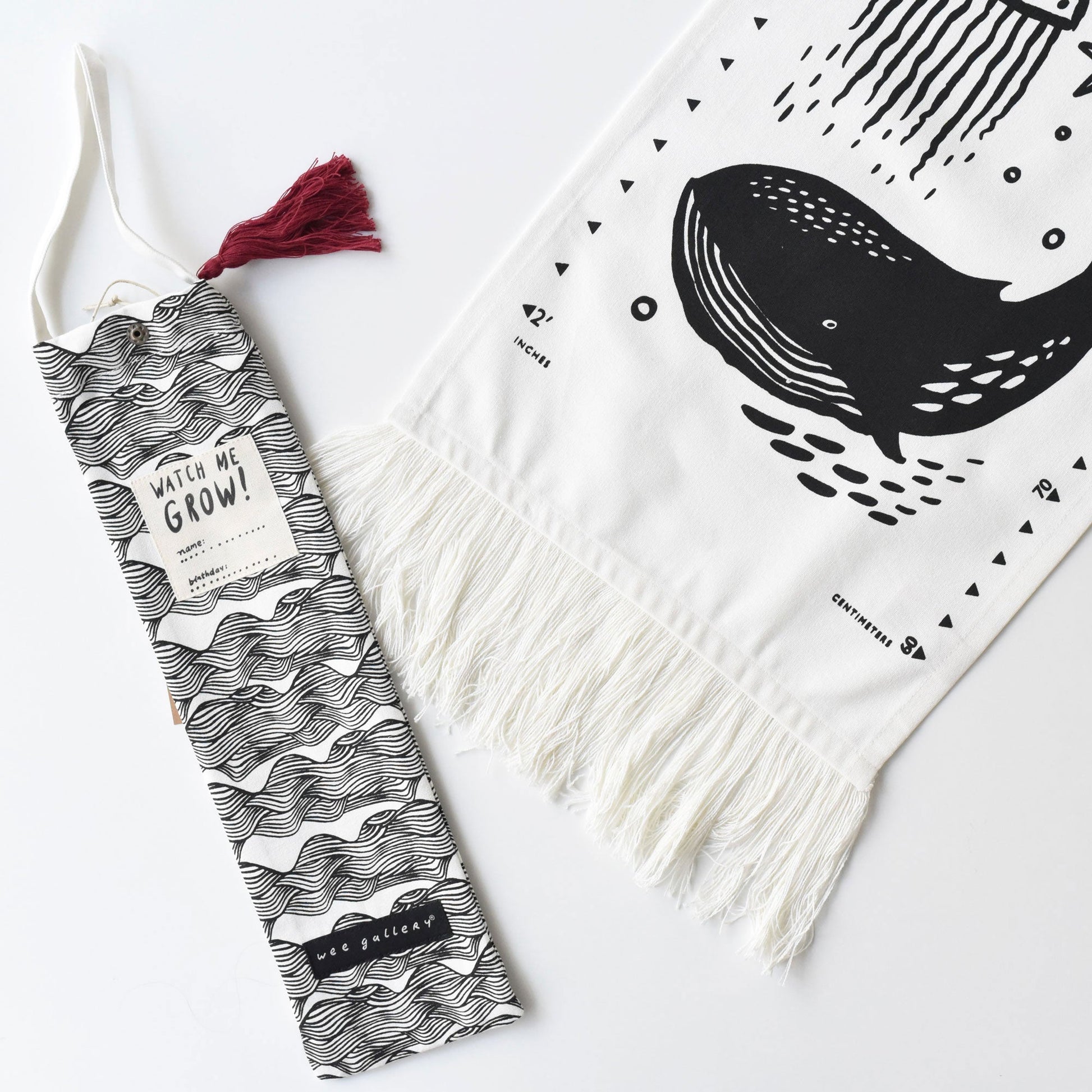 Canvas Growth Chart - Ocean - The Nurturing Nook