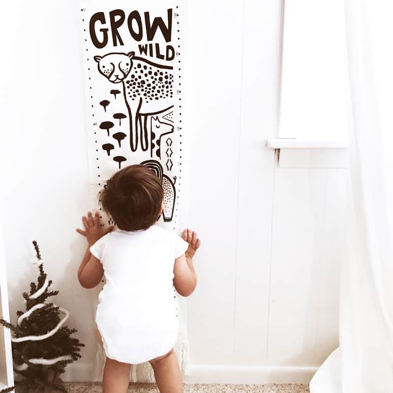 Canvas Growth Chart - Safari - The Nurturing Nook