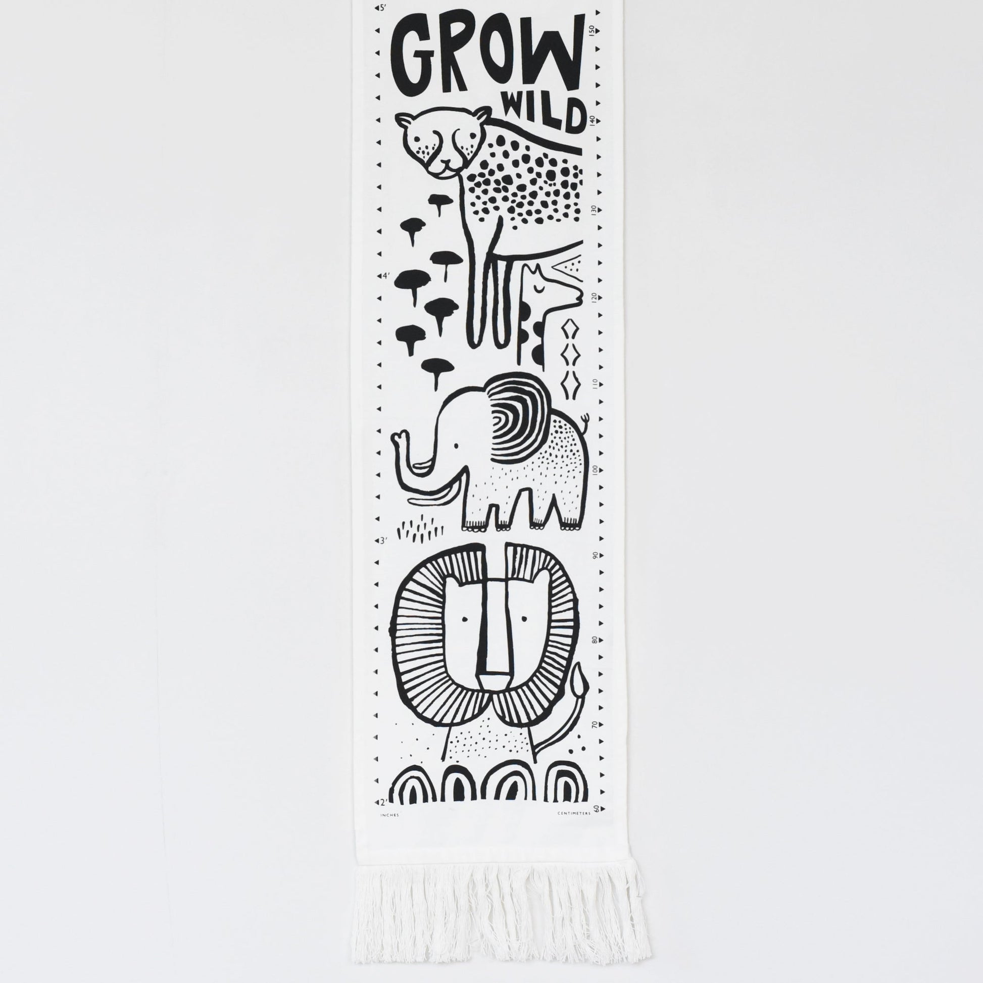 Canvas Growth Chart - Safari - The Nurturing Nook