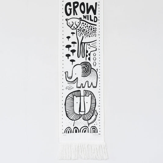 Canvas Growth Chart - Safari - The Nurturing Nook