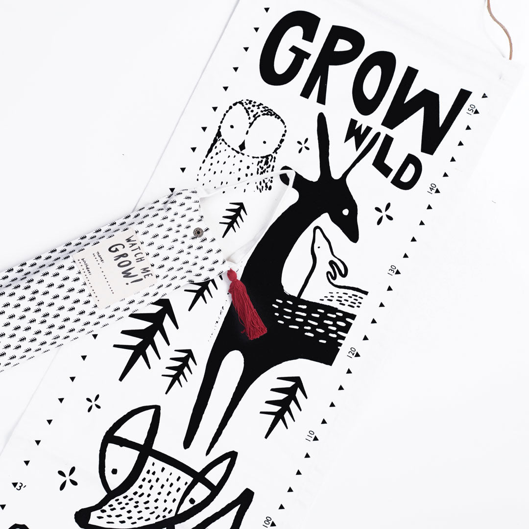 Canvas Growth Chart - Woodland - The Nurturing Nook