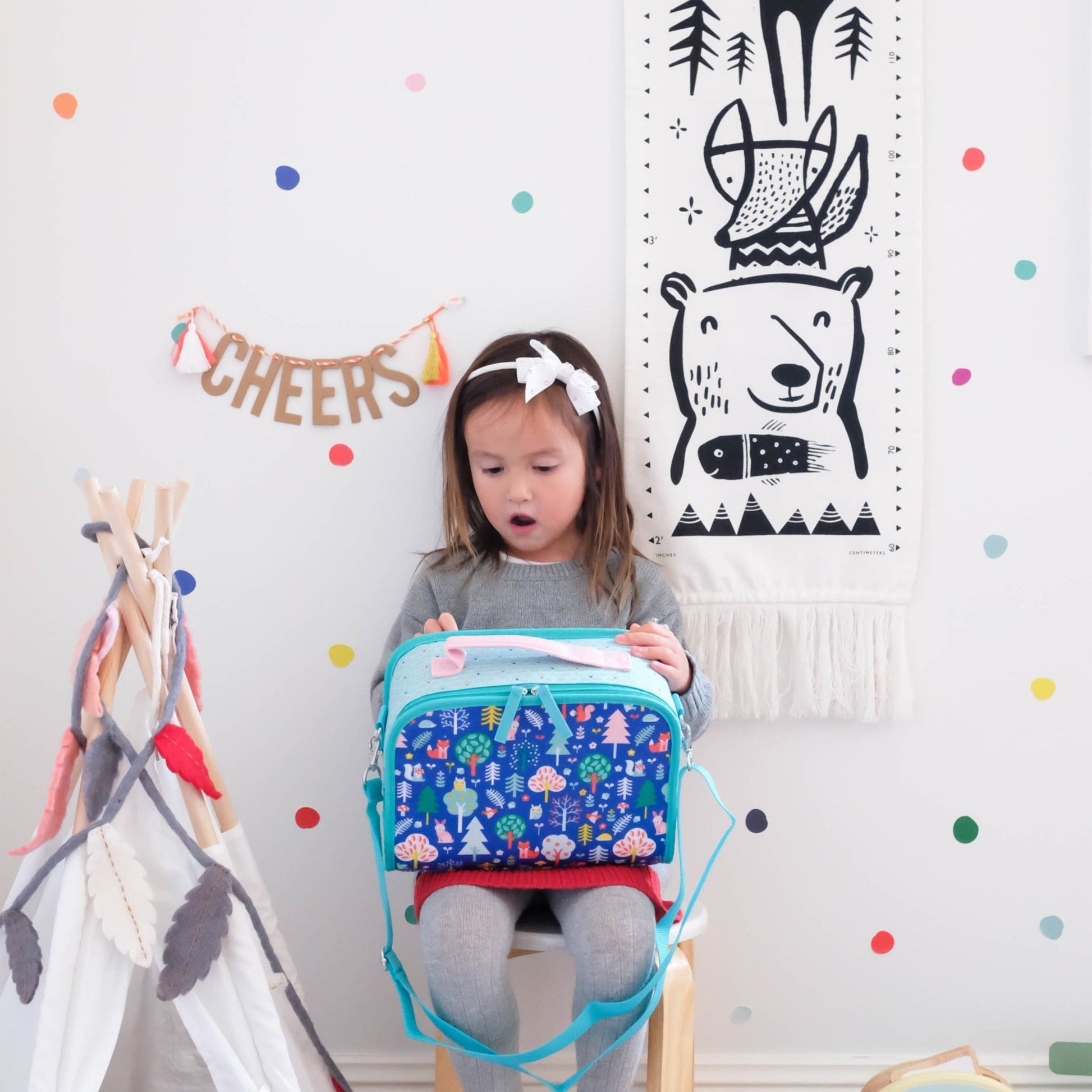 Canvas Growth Chart - Woodland - The Nurturing Nook