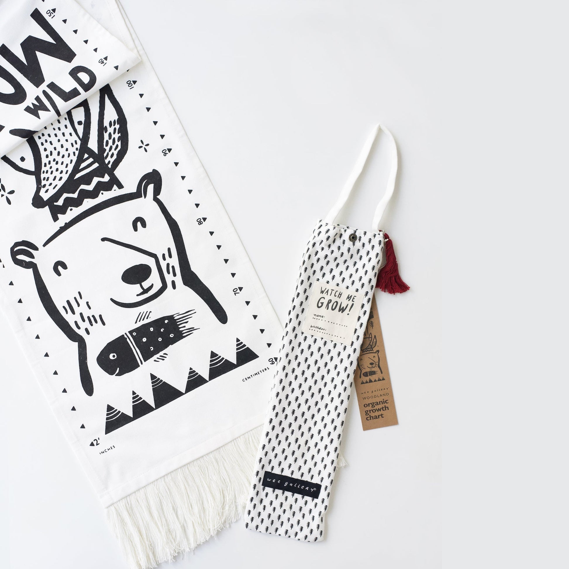 Canvas Growth Chart - Woodland - The Nurturing Nook