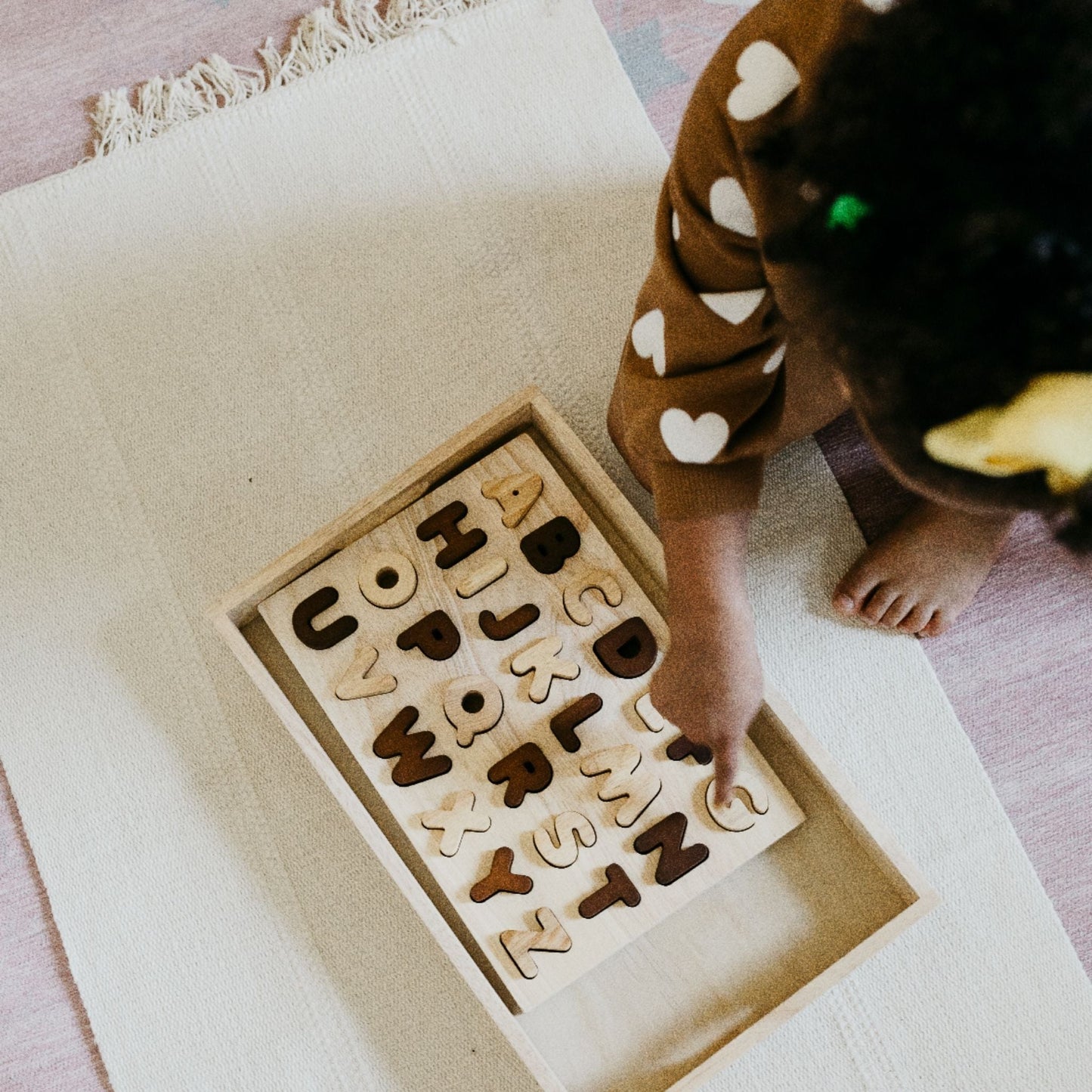 Capital Letter Puzzle - Neutral - The Nurturing Nook