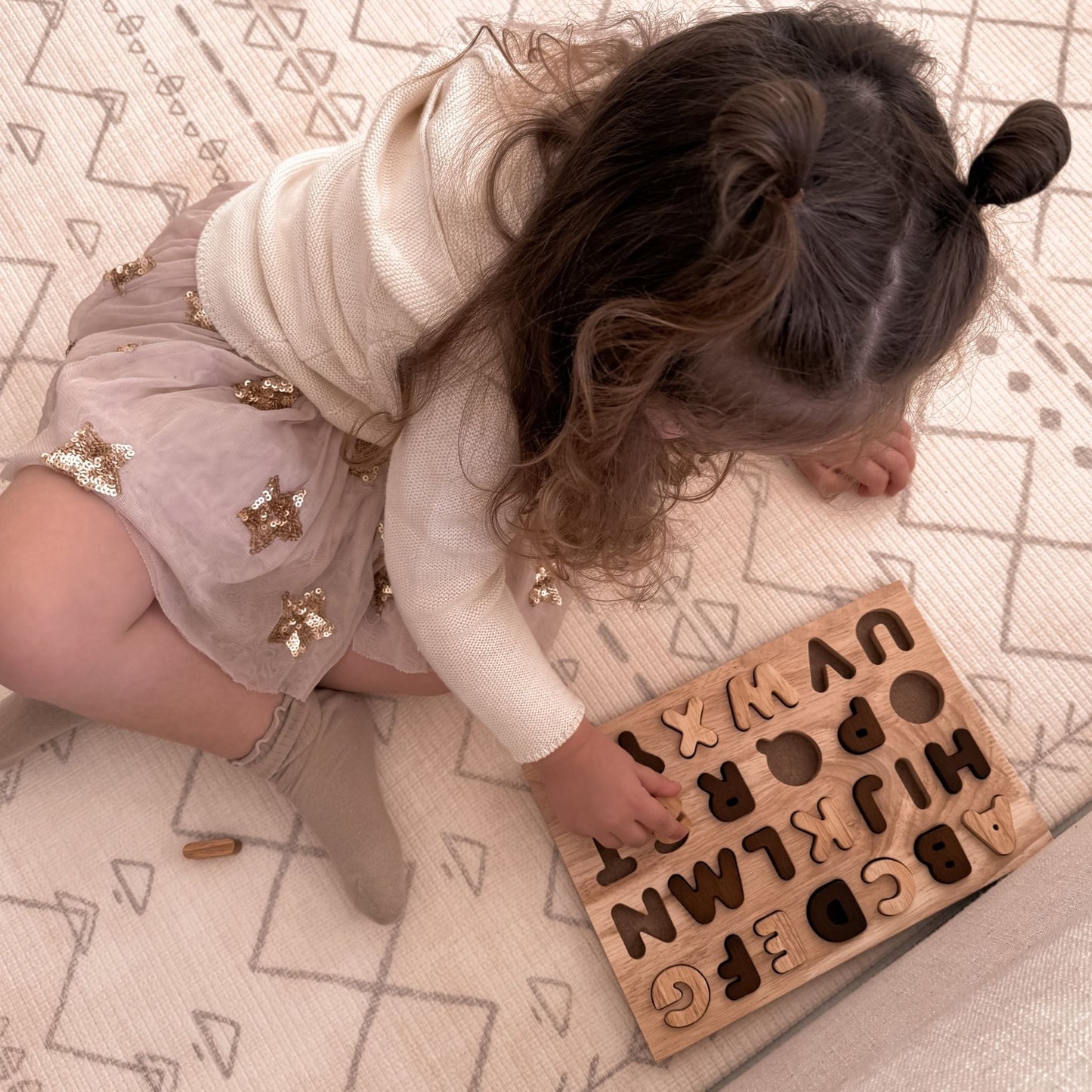 Capital Letter Puzzle - Neutral - The Nurturing Nook