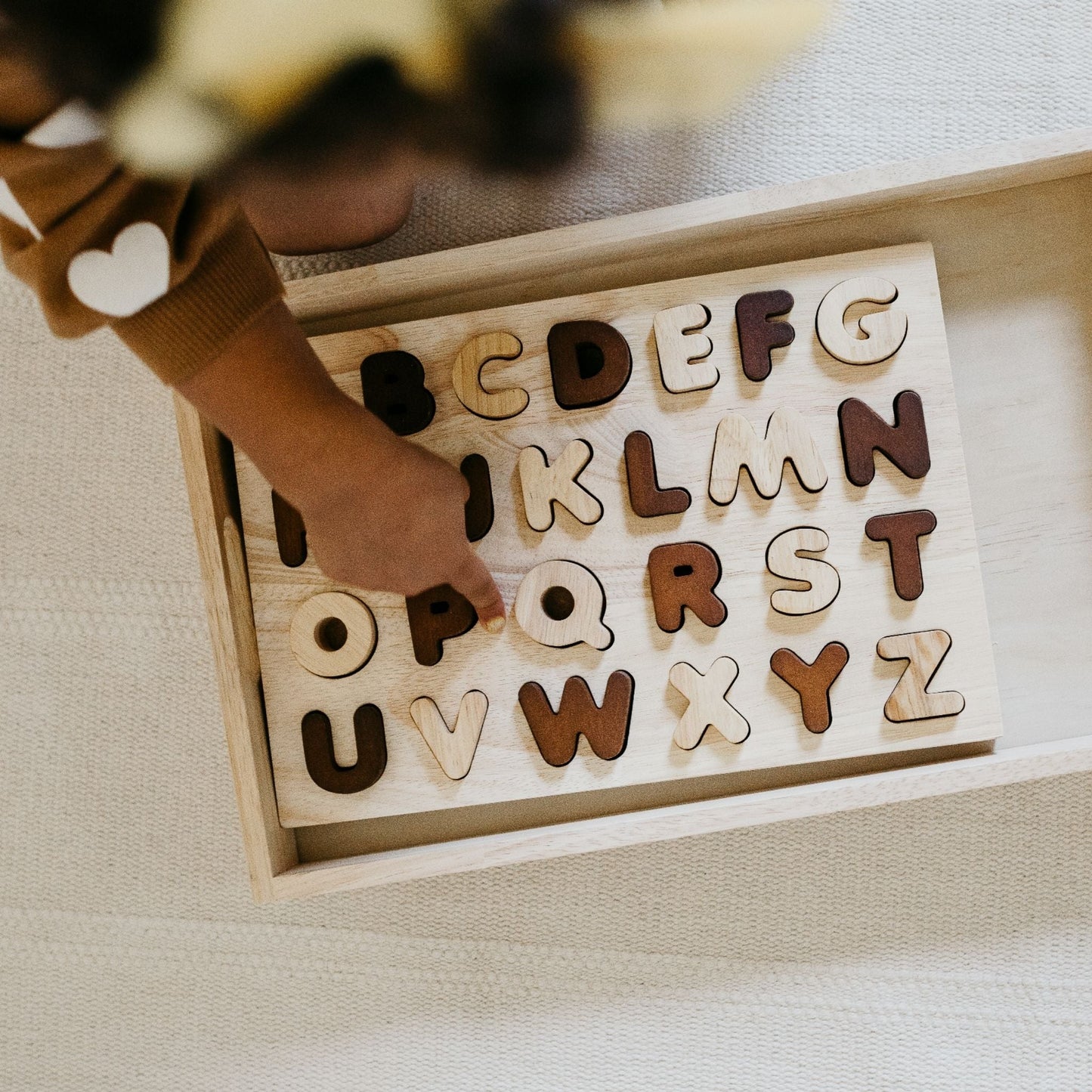 Capital Letter Puzzle - Neutral - The Nurturing Nook