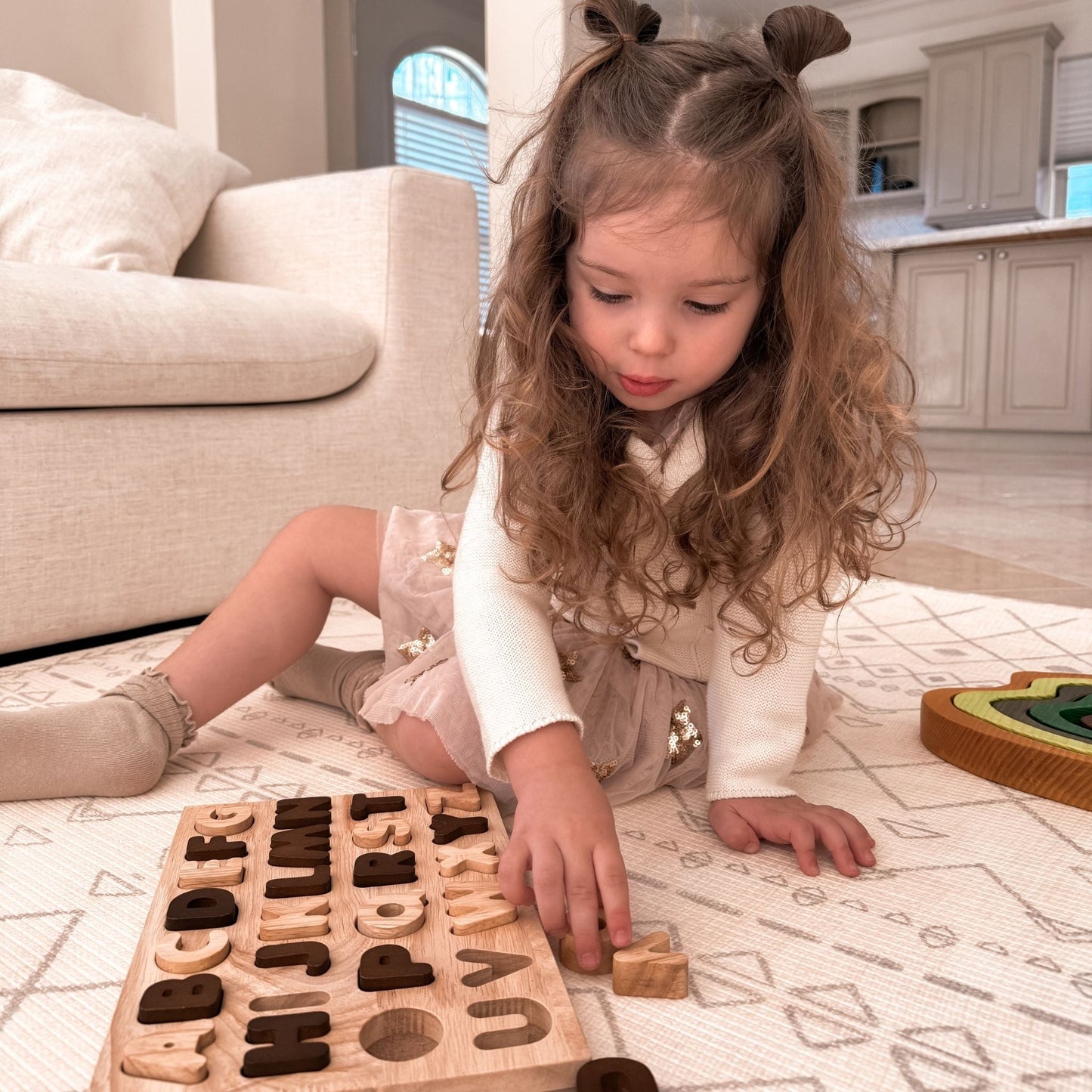 Capital Letter Puzzle - Neutral - The Nurturing Nook