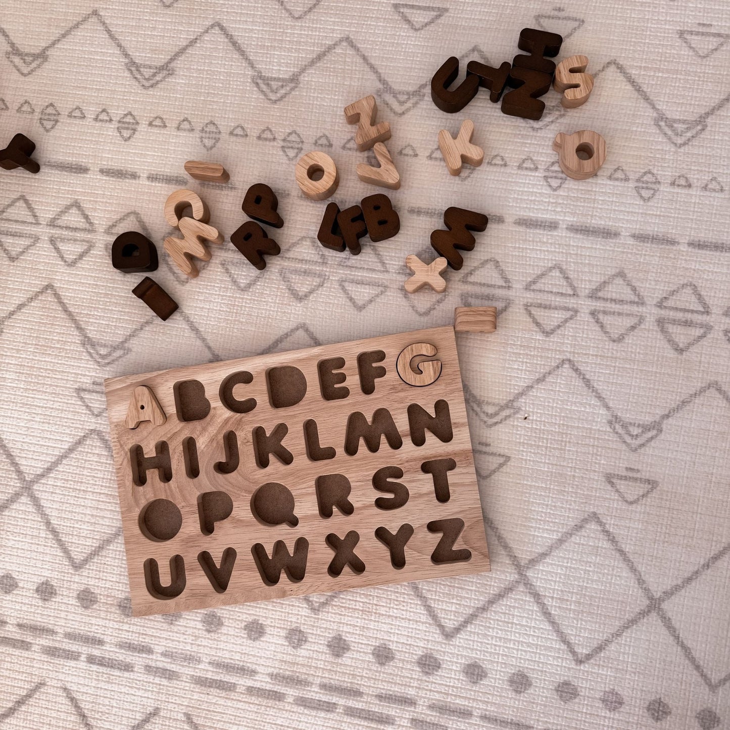 Capital Letter Puzzle - Neutral - The Nurturing Nook