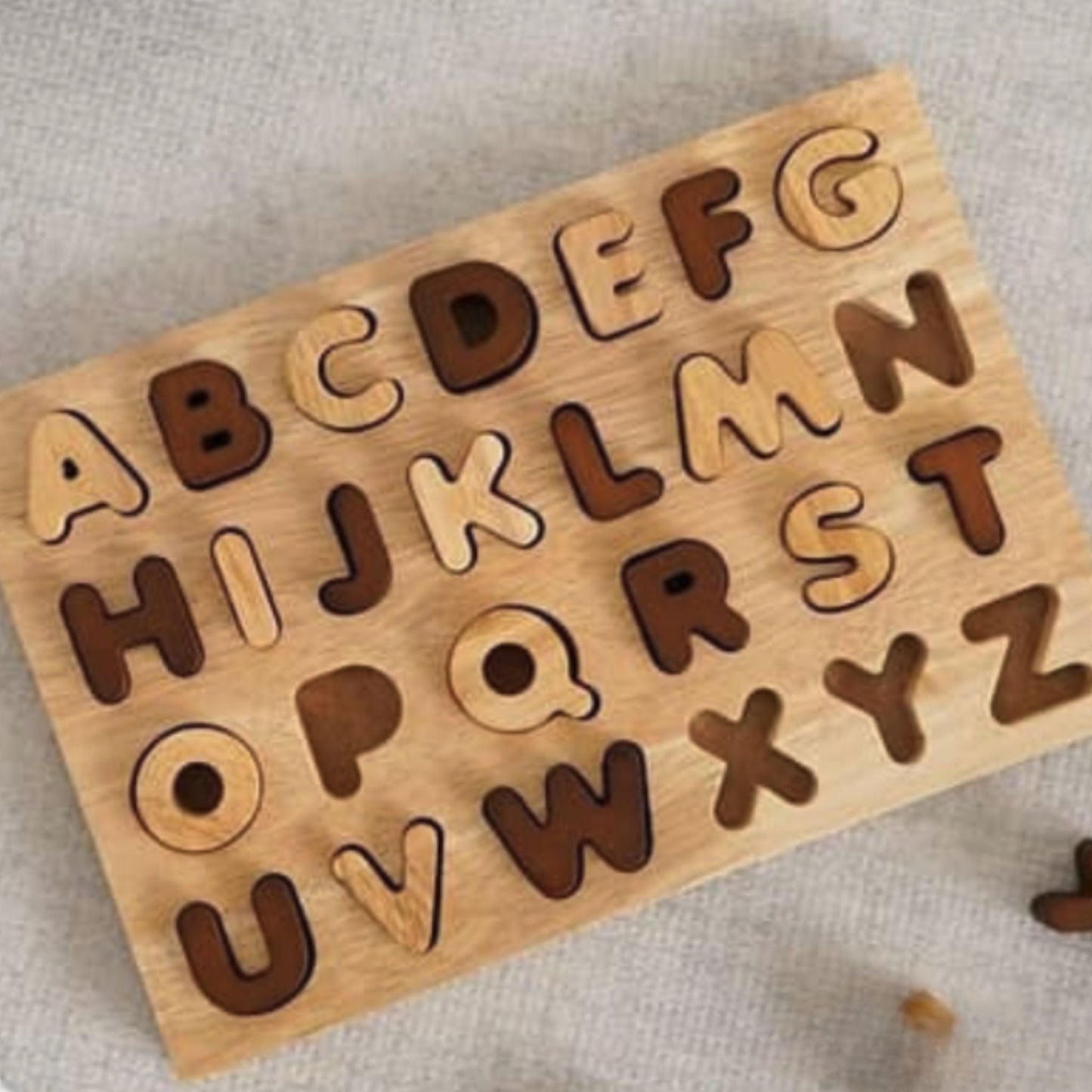 Capital Letter Puzzle - Neutral - The Nurturing Nook