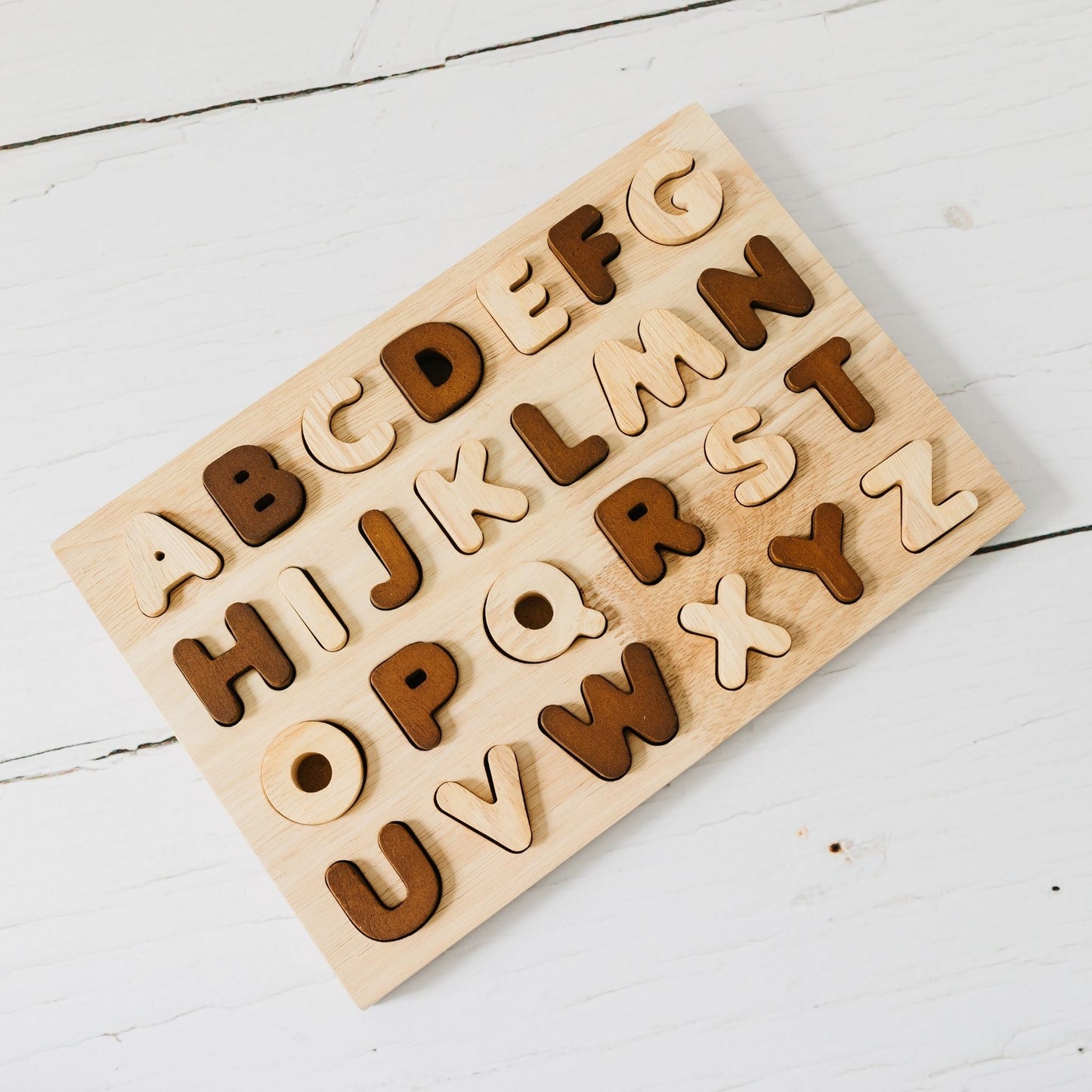 Capital Letter Puzzle - Neutral - The Nurturing Nook