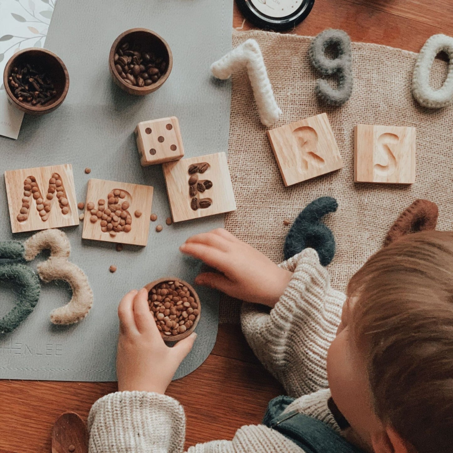 Capital Letter Tracing Tiles - The Nurturing Nook