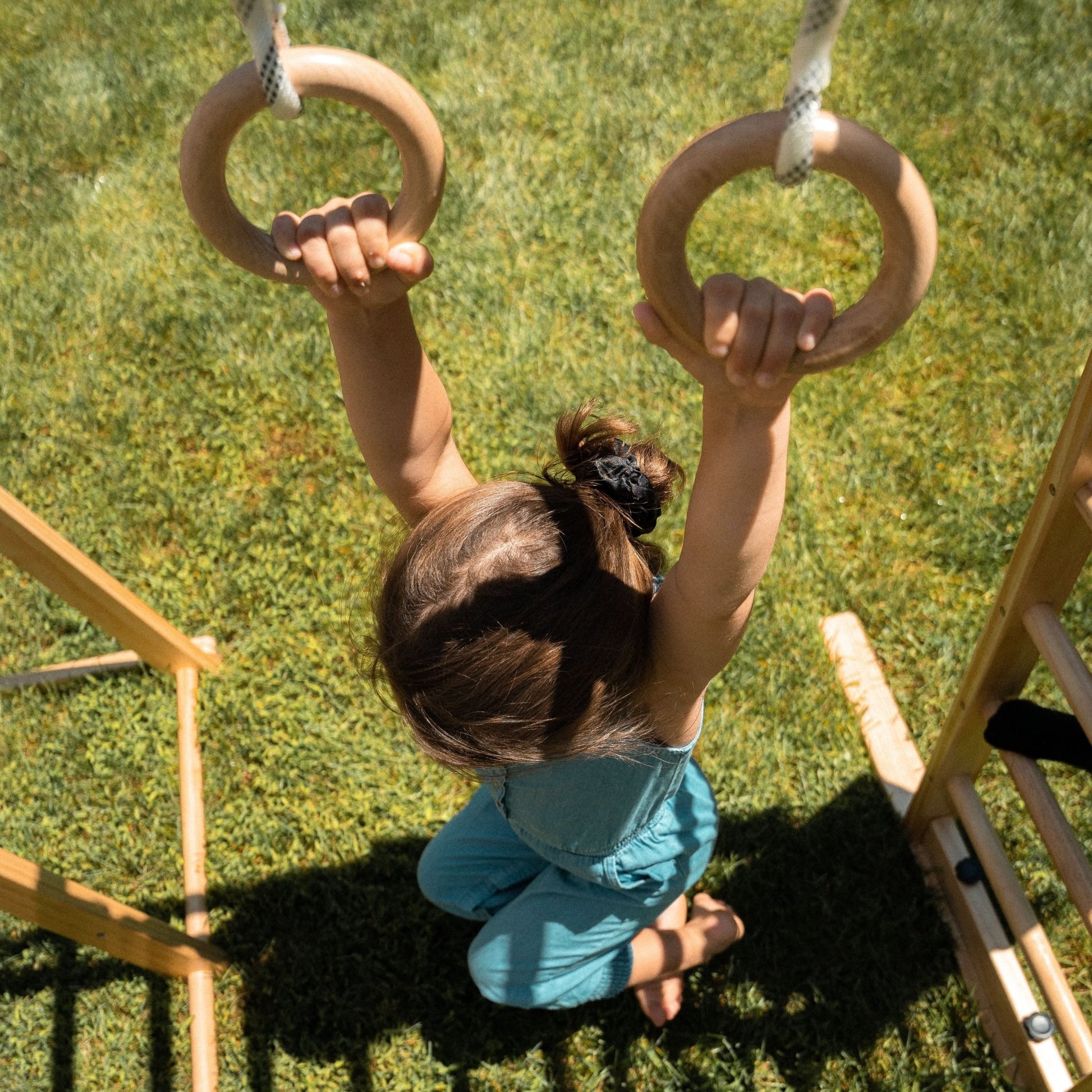 Chestnut - 8 - in - 1 wooden jungle gym for toddlers - The Nurturing Nook
