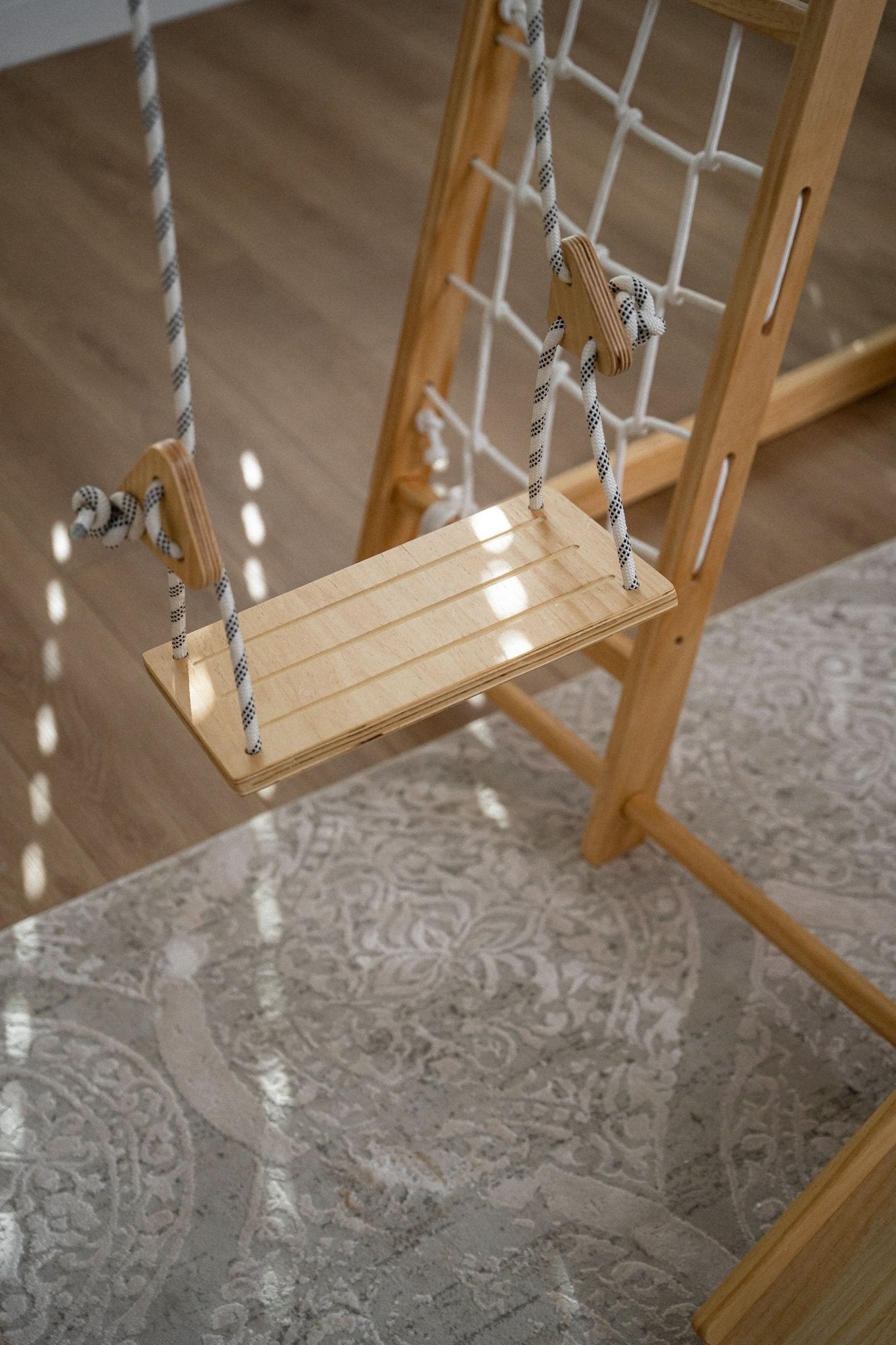 Chestnut - 8 - in - 1 wooden jungle gym for toddlers - The Nurturing Nook