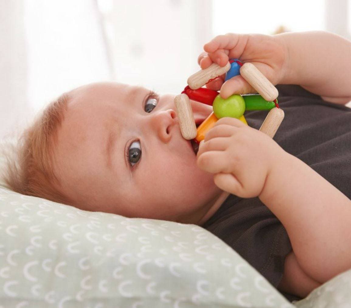 Color Carousel Wooden Baby Rattle - The Nurturing Nook