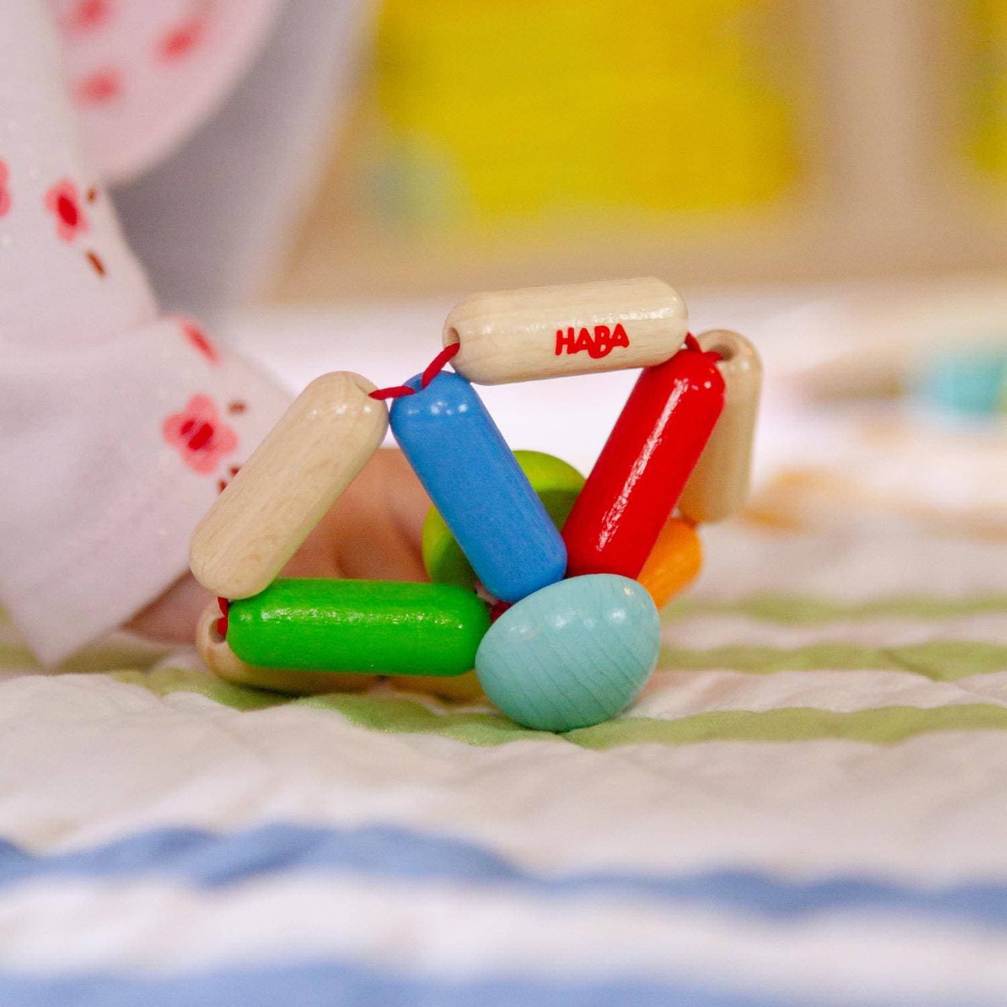 Color Carousel Wooden Baby Rattle - The Nurturing Nook