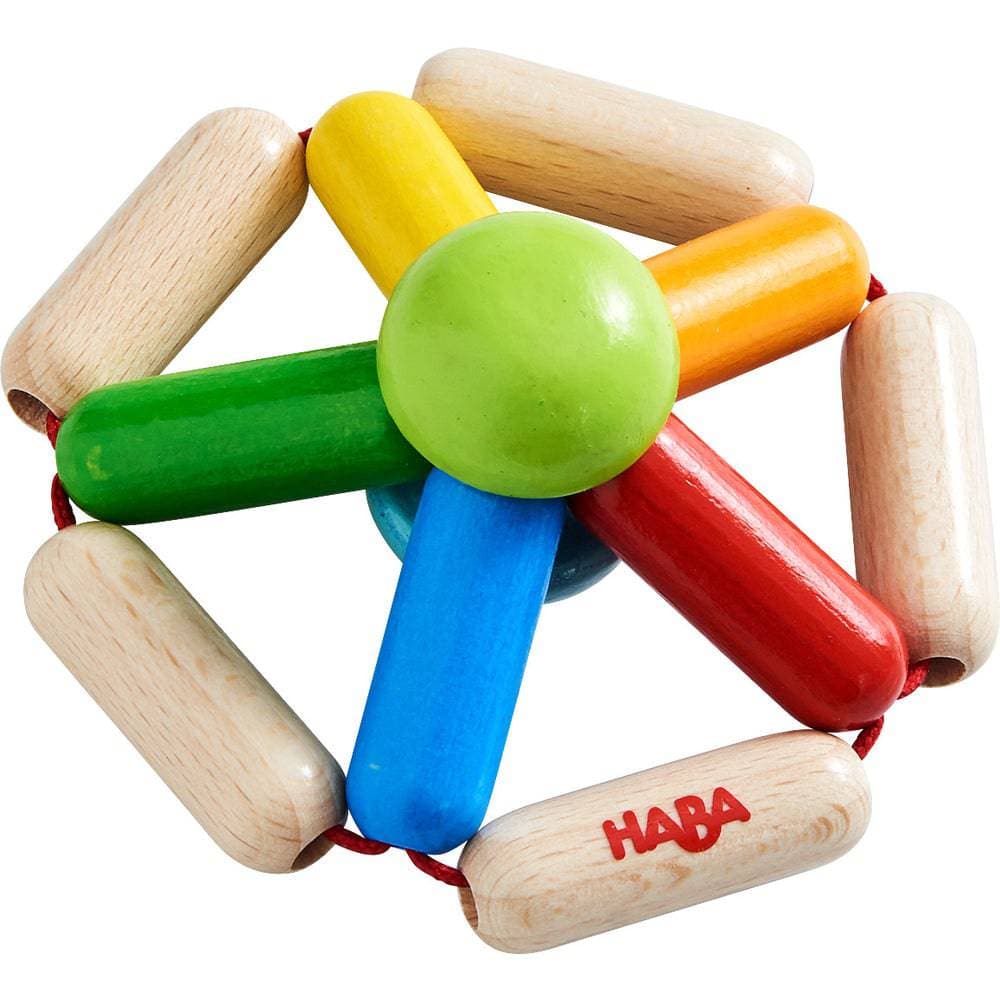 Color Carousel Wooden Baby Rattle - The Nurturing Nook
