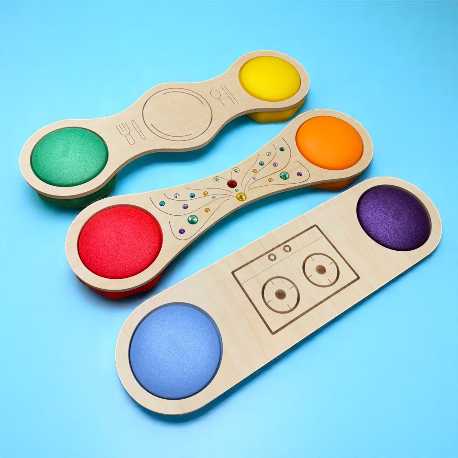 Connector Boards – 3 - Piece Themed Set for Stepping Stones - The Nurturing Nook