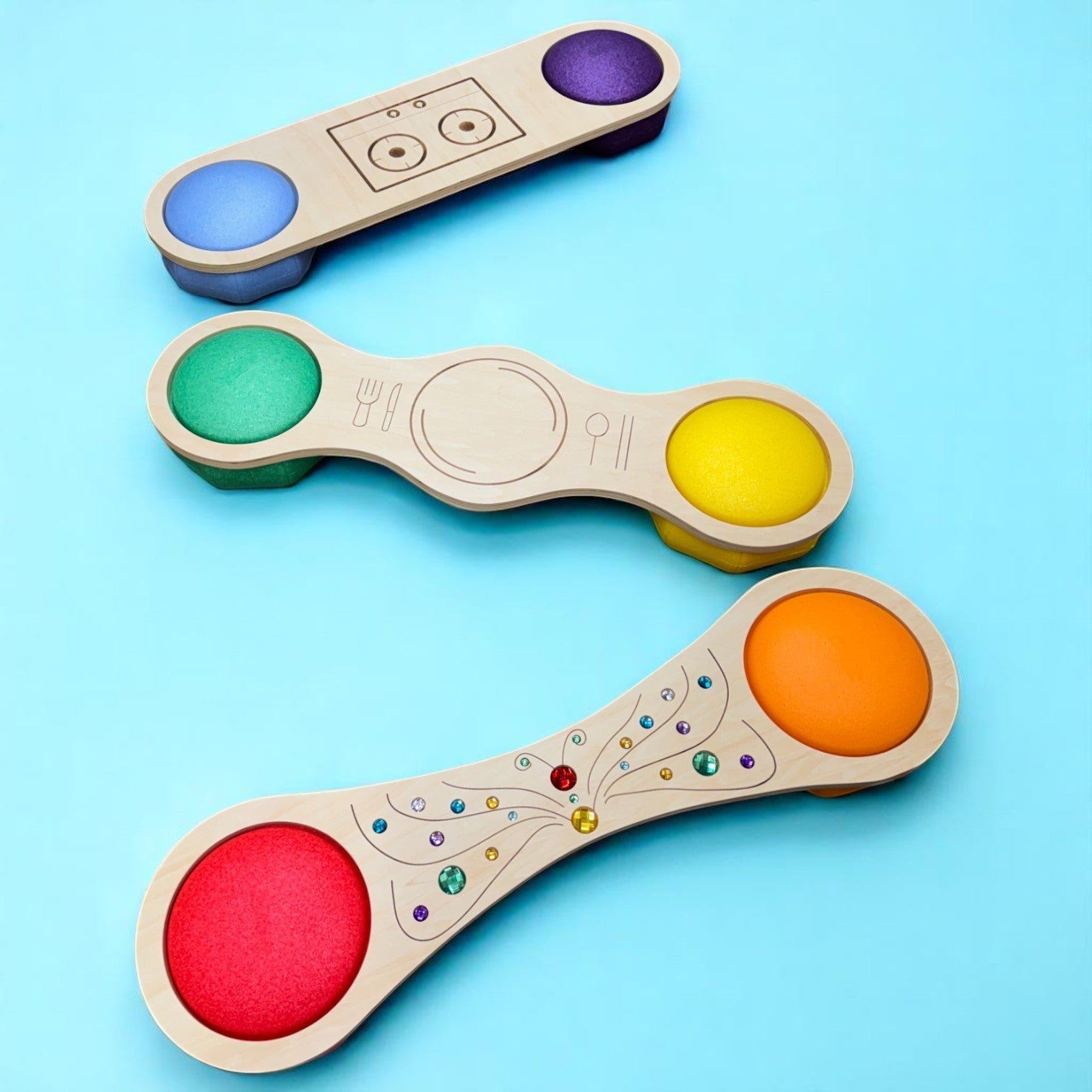 Connector Boards – 3 - Piece Themed Set for Stepping Stones - The Nurturing Nook