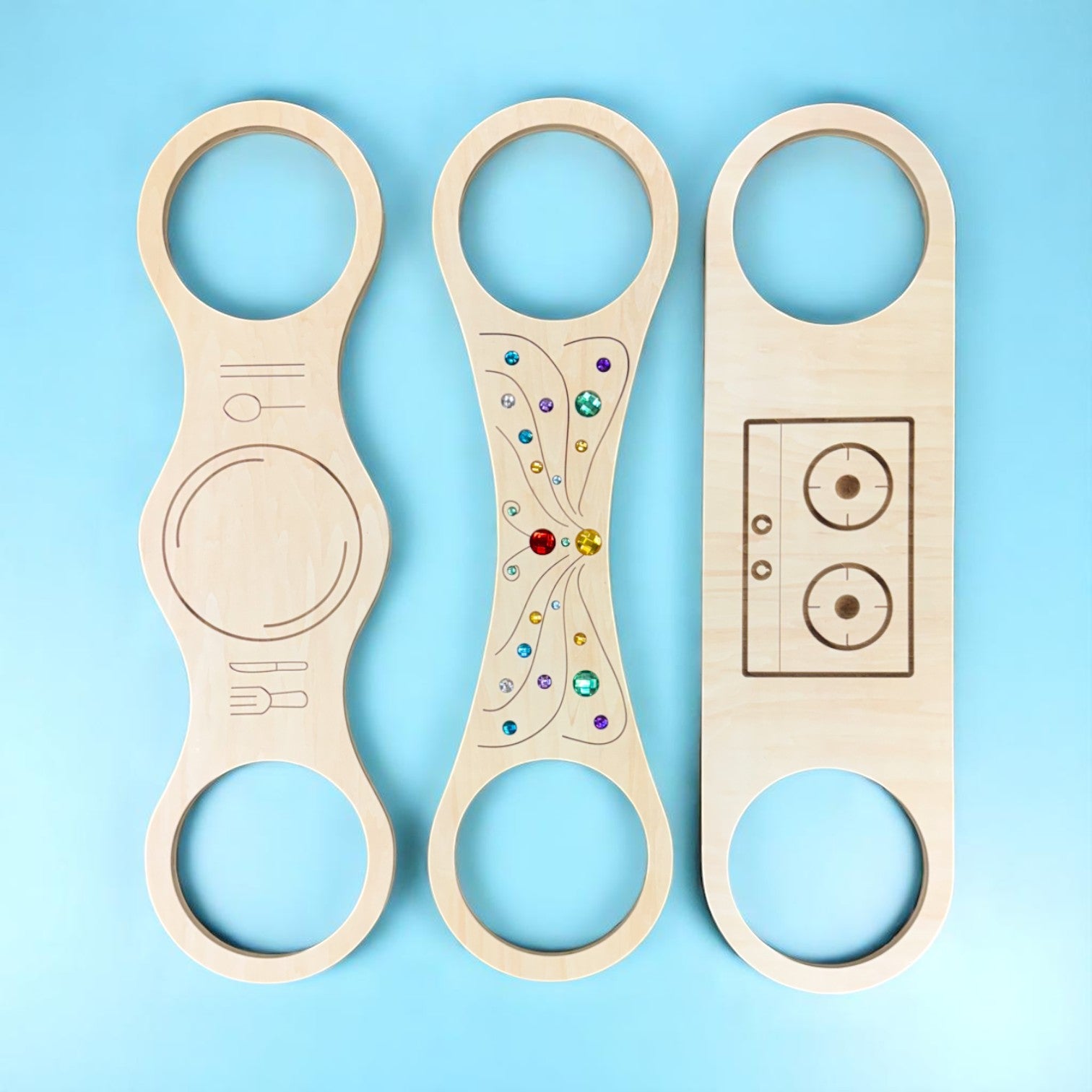 Connector Boards – 3 - Piece Themed Set for Stepping Stones - The Nurturing Nook