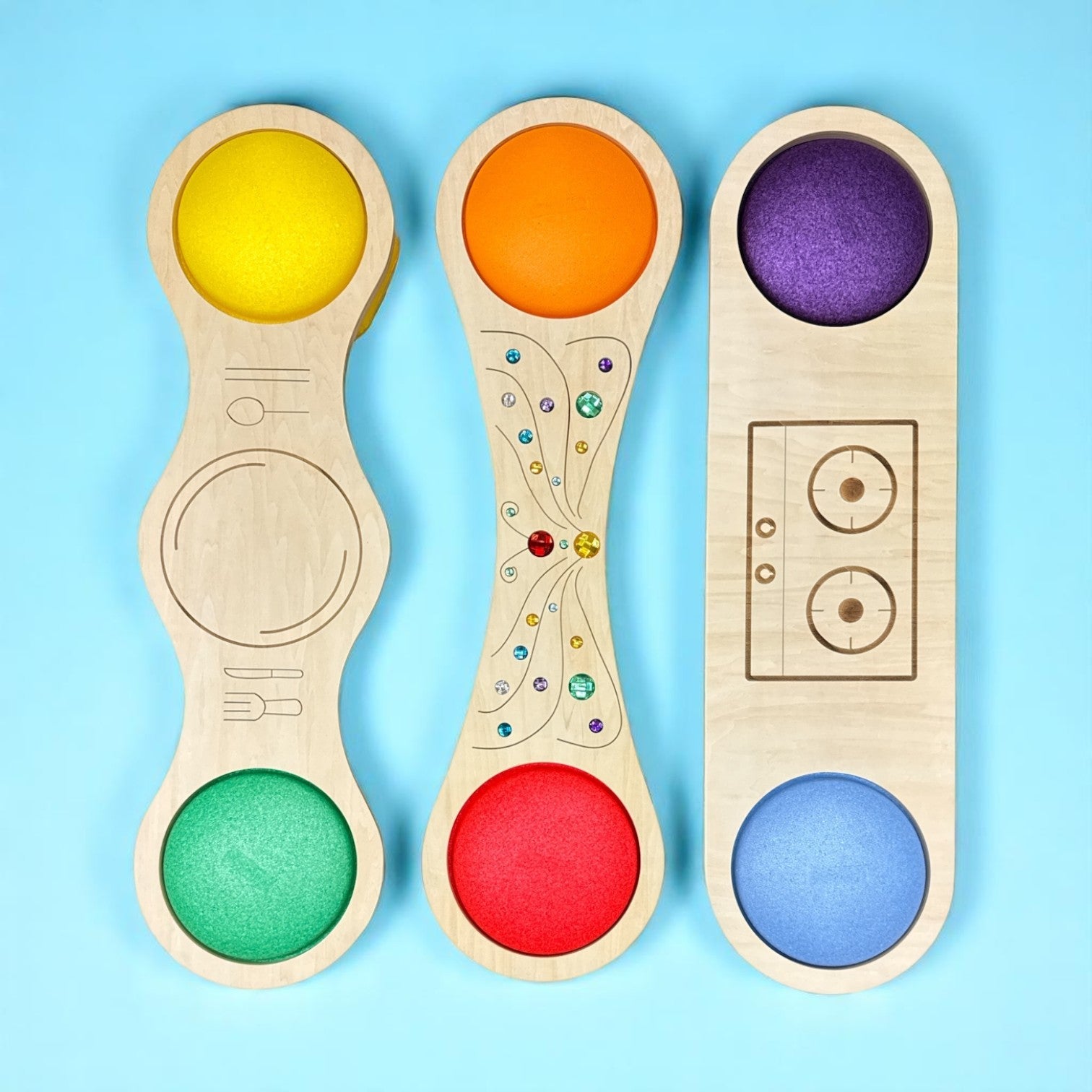 Connector Boards – 3 - Piece Themed Set for Stepping Stones - The Nurturing Nook