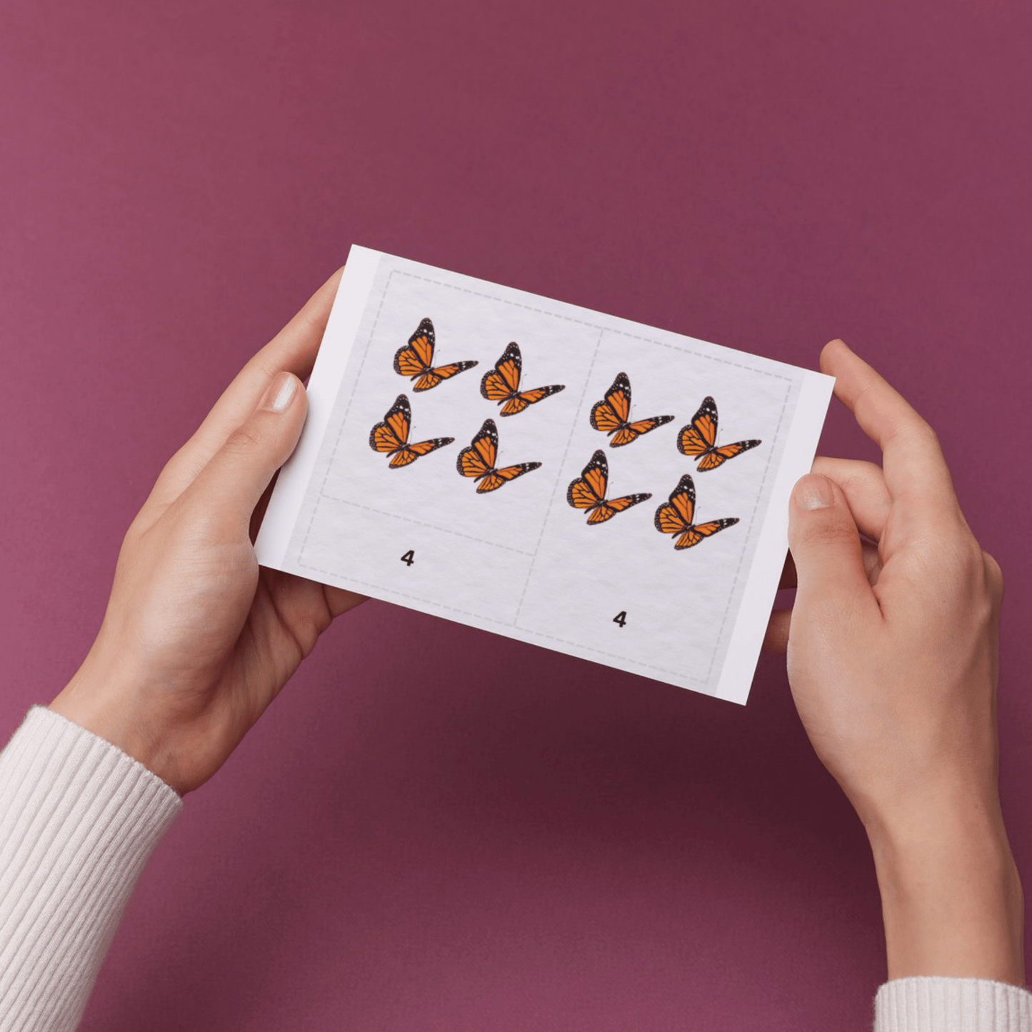 Count 1 - 10 Montessori 3 - Part Cards | Preschool Vocabulary Activity| Pre - Reading Printable Cards - The Nurturing Nook