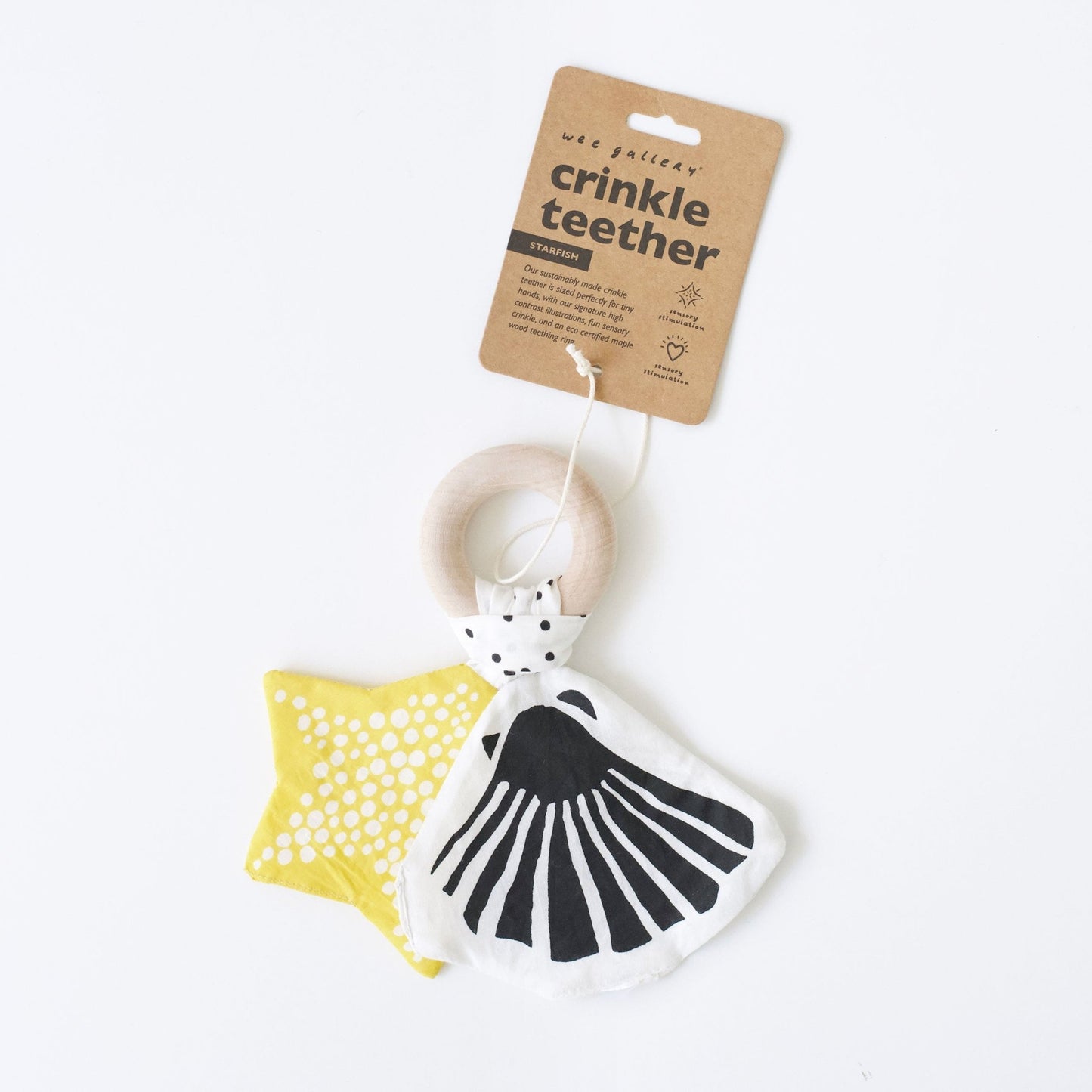 Crinkle Teether - Starfish - The Nurturing Nook