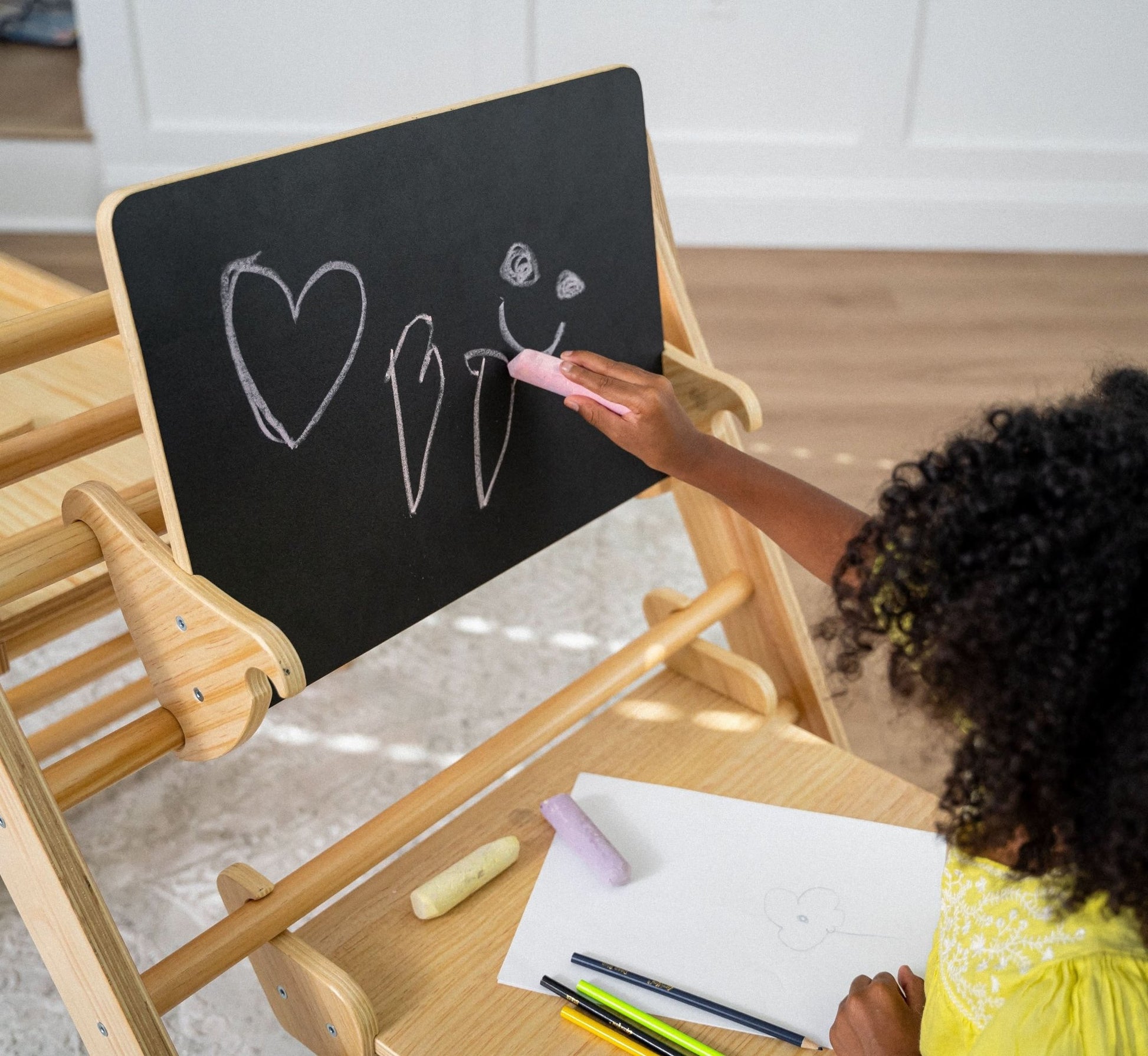 Desk and Chair Attachment to the Pikler Hazel & Olive - The Nurturing Nook