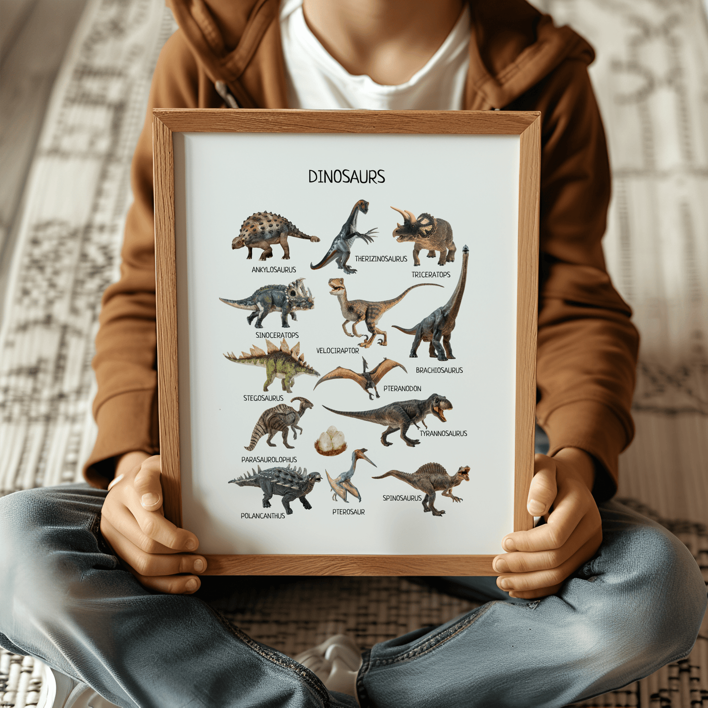Dinosaurs Species Poster - Educational Jurassic Animals Chart for Classroom, Nursery & Kids' Room Decor | Digital Download - The Nurturing Nook