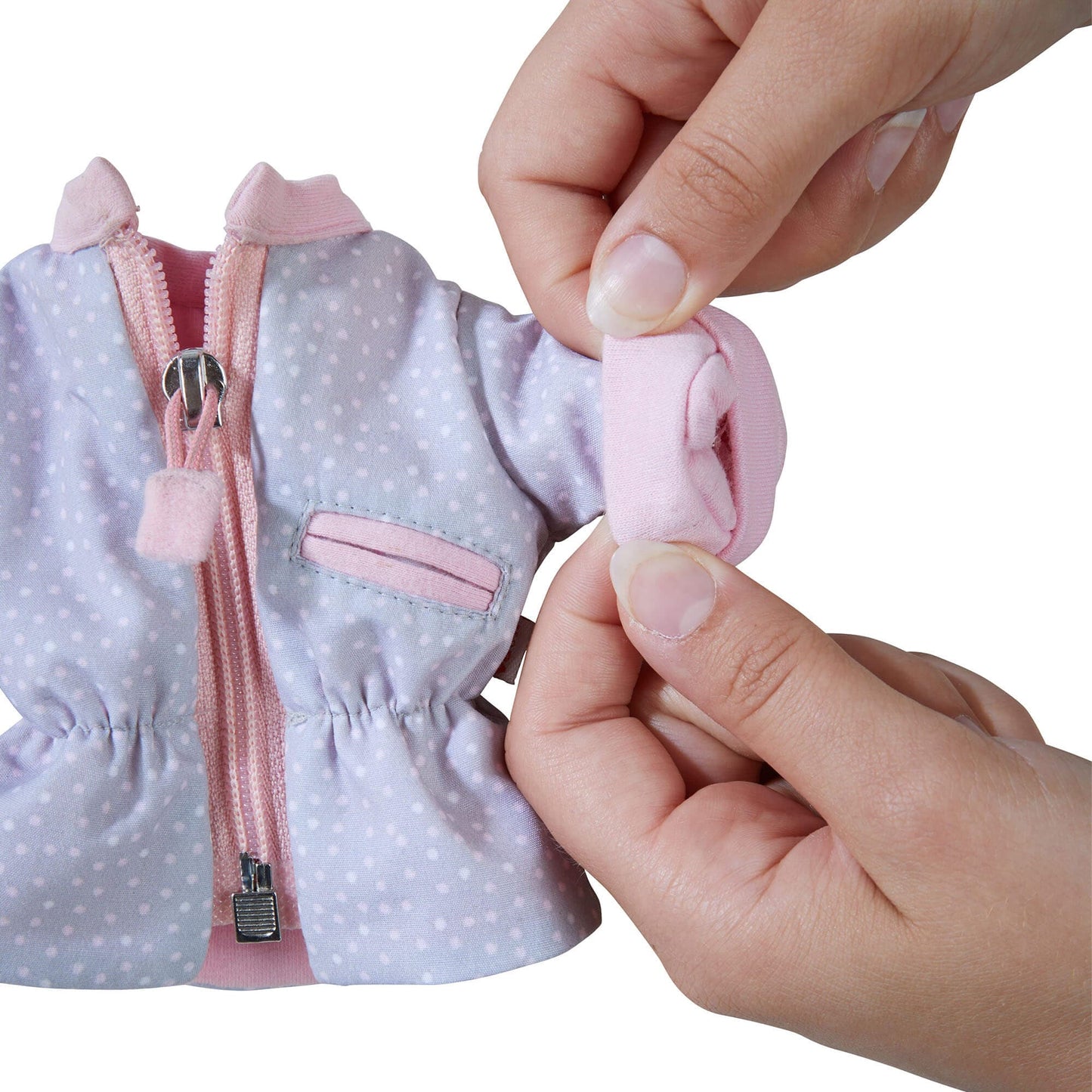 Doll's Dotted Parka Set - The Nurturing Nook