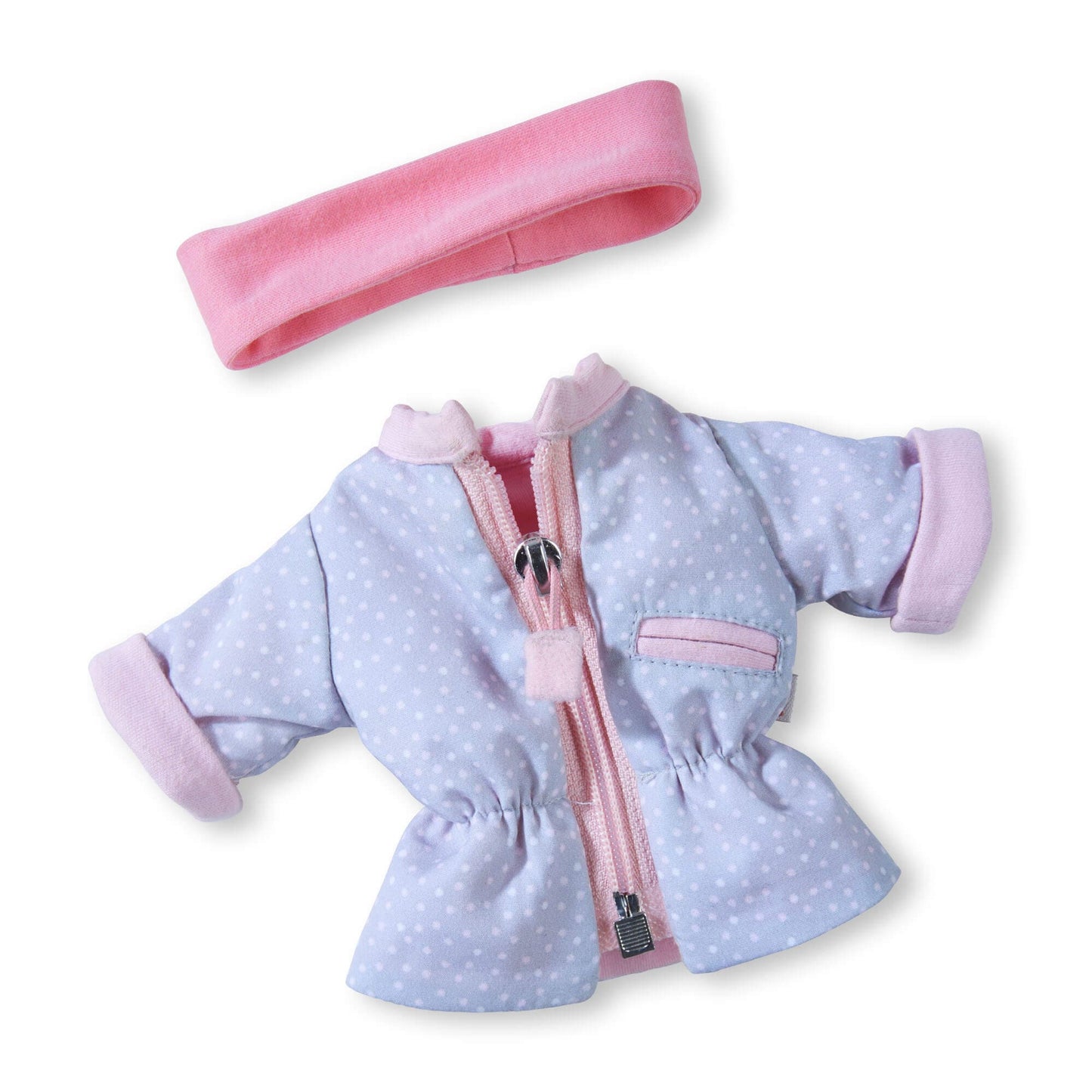 Doll's Dotted Parka Set - The Nurturing Nook