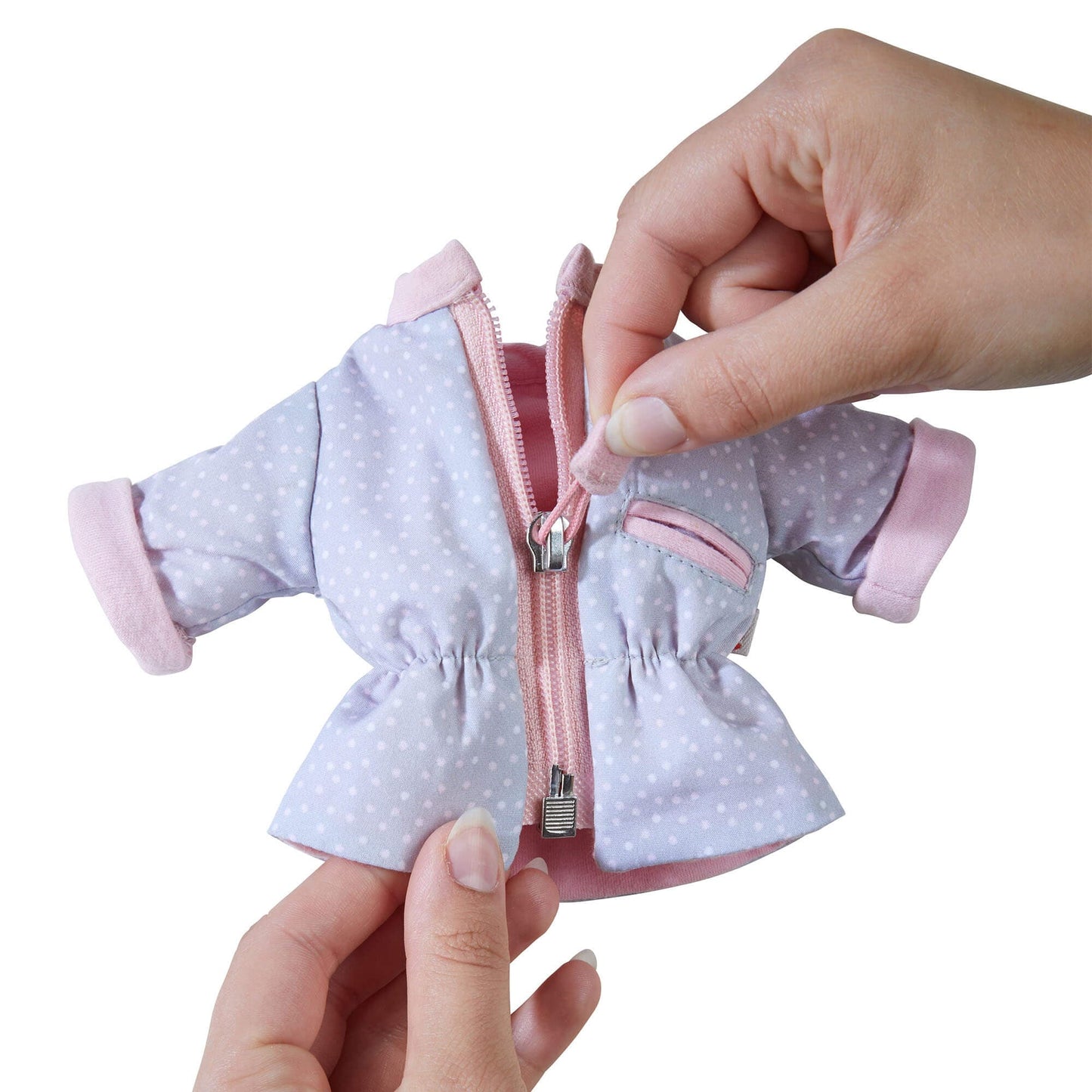 Doll's Dotted Parka Set - The Nurturing Nook
