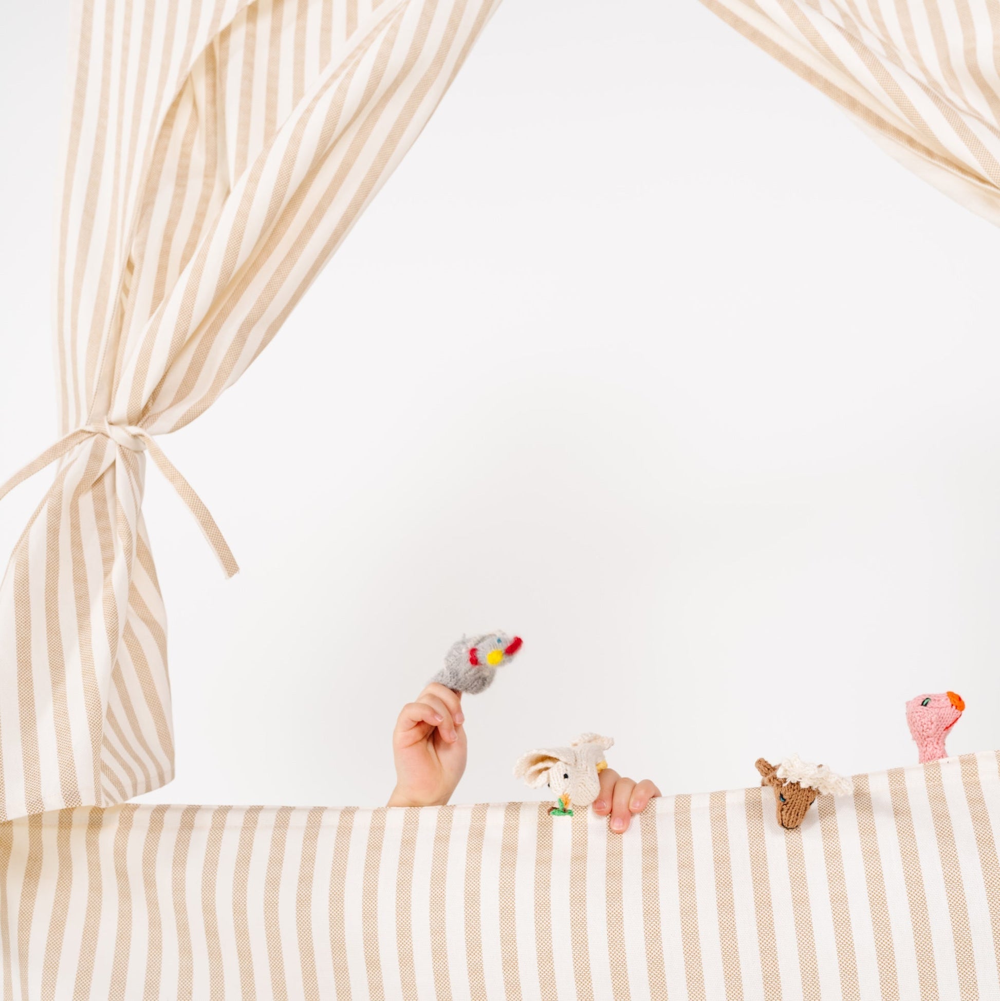 Doorway puppet theater - The Nurturing Nook