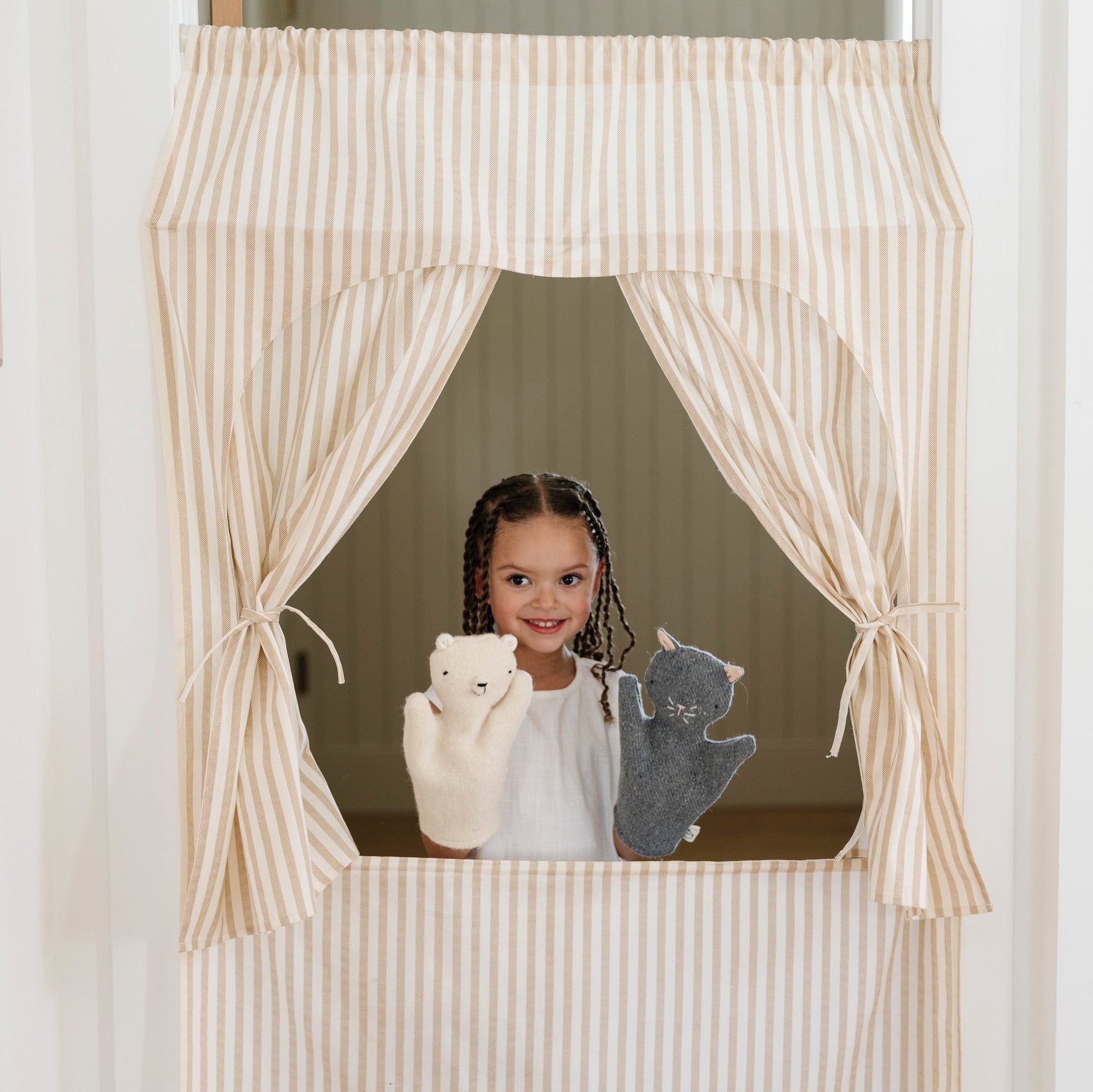 Doorway puppet theater - The Nurturing Nook