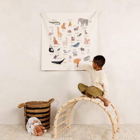 Educational hanging tapestry - Small - The Nurturing Nook