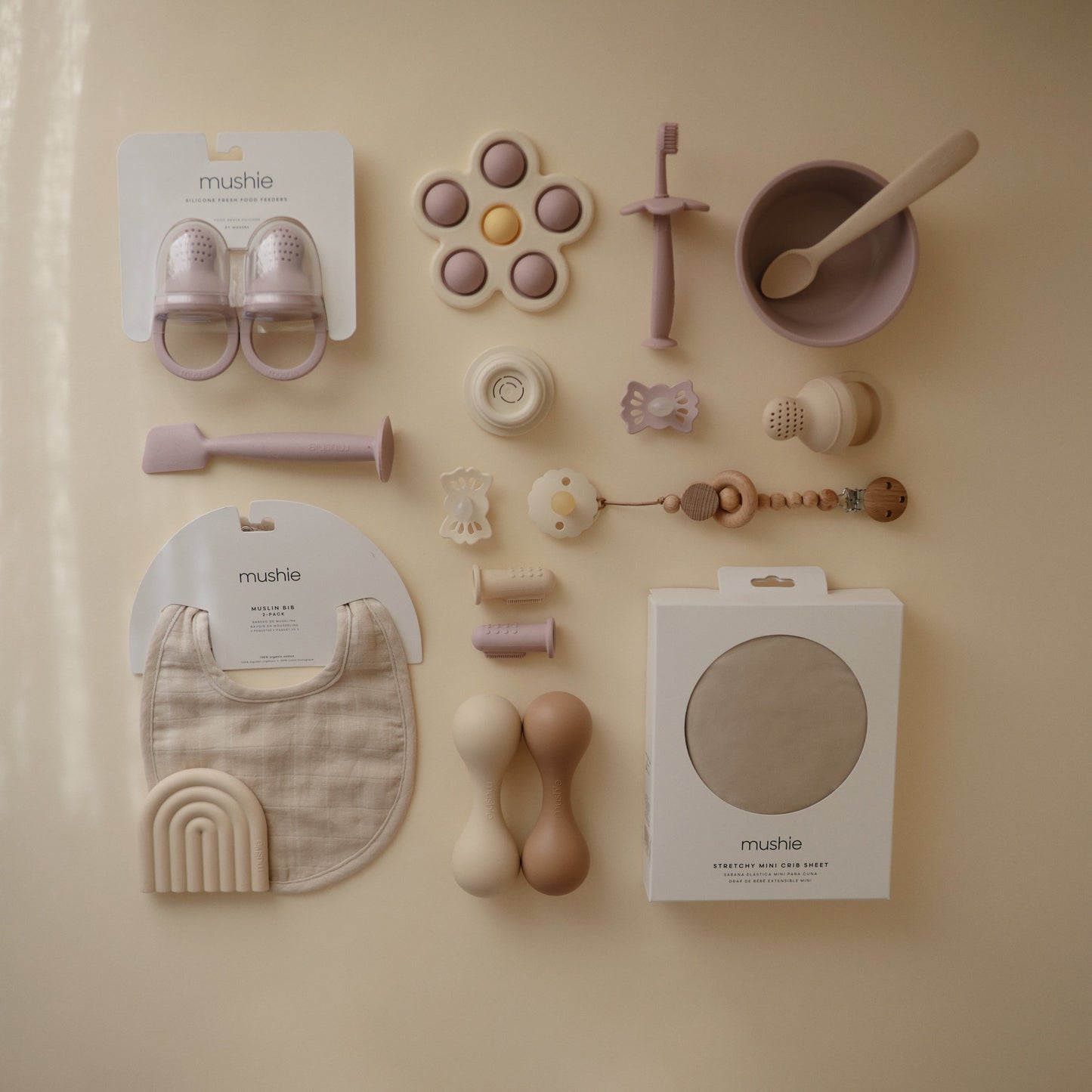 Silicone baby rattle toy for fine motor skills infants