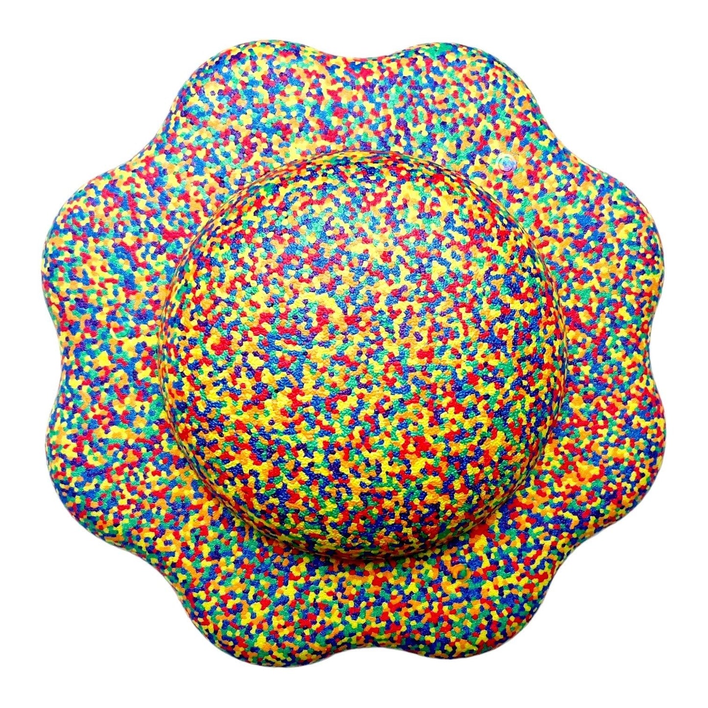 Flower - shaped Balance Board for Stepping Stones in Rainbow Confetti - The Nurturing Nook