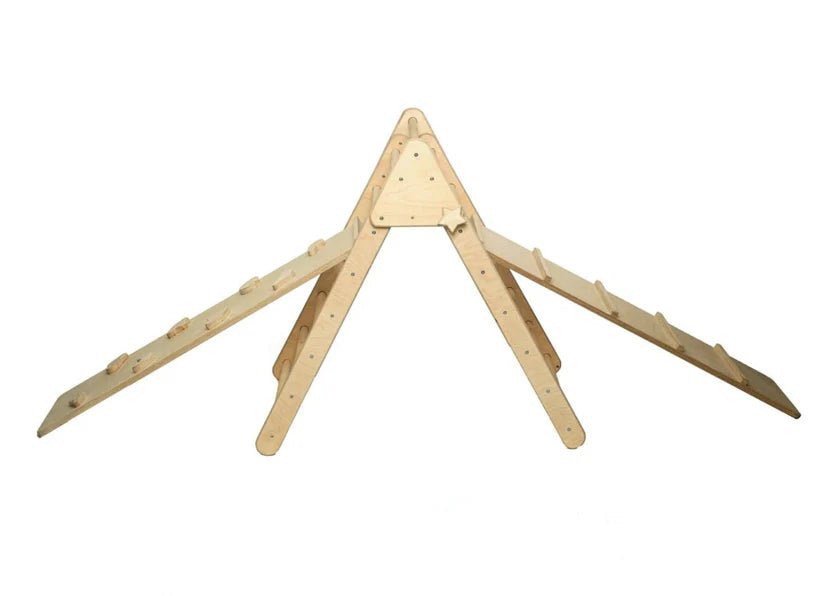 Foldable Climbing Triangle with 2 Ramps - The Nurturing Nook