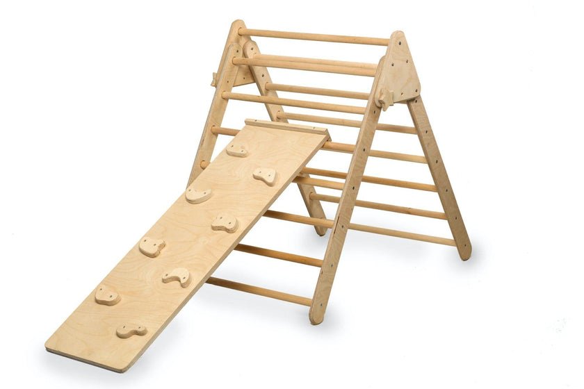 Foldable Climbing Triangle with 2 Ramps - The Nurturing Nook