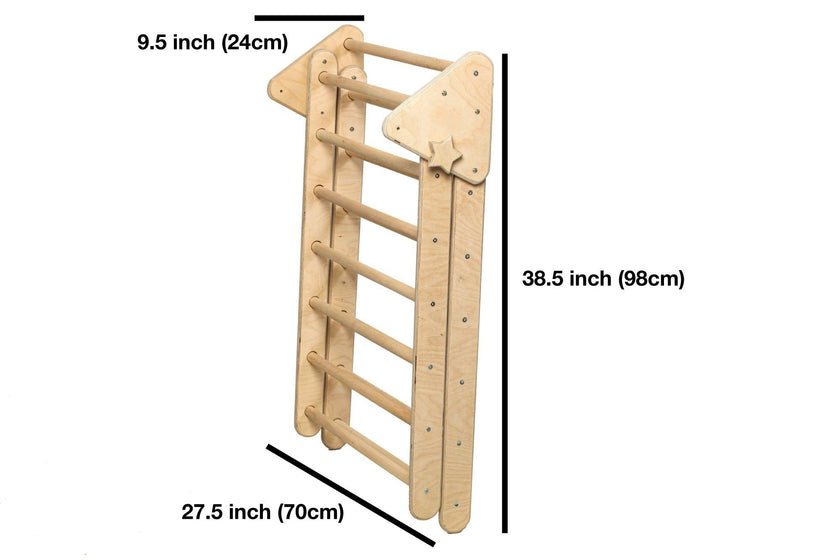 Foldable Climbing Triangle with 2 Ramps - The Nurturing Nook