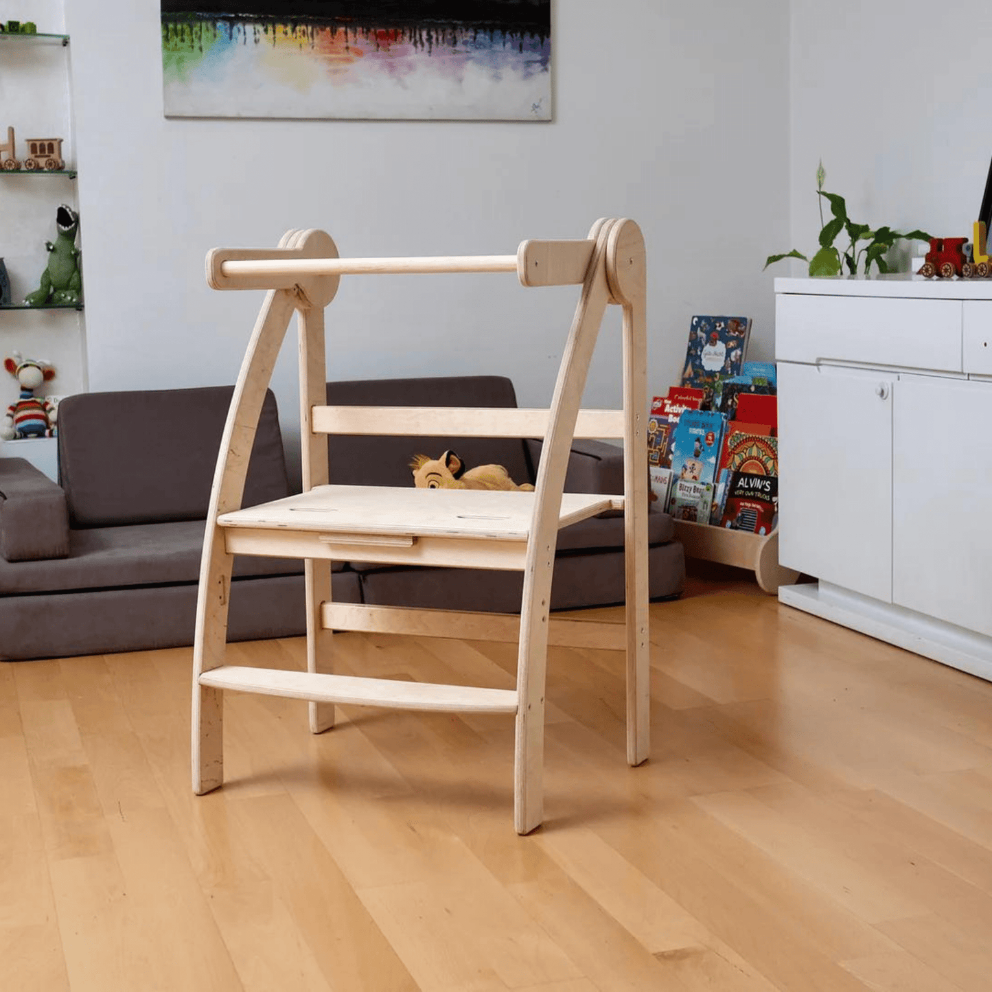 Foldable Toddler Tower for Twins/ Siblings - The Nurturing Nook