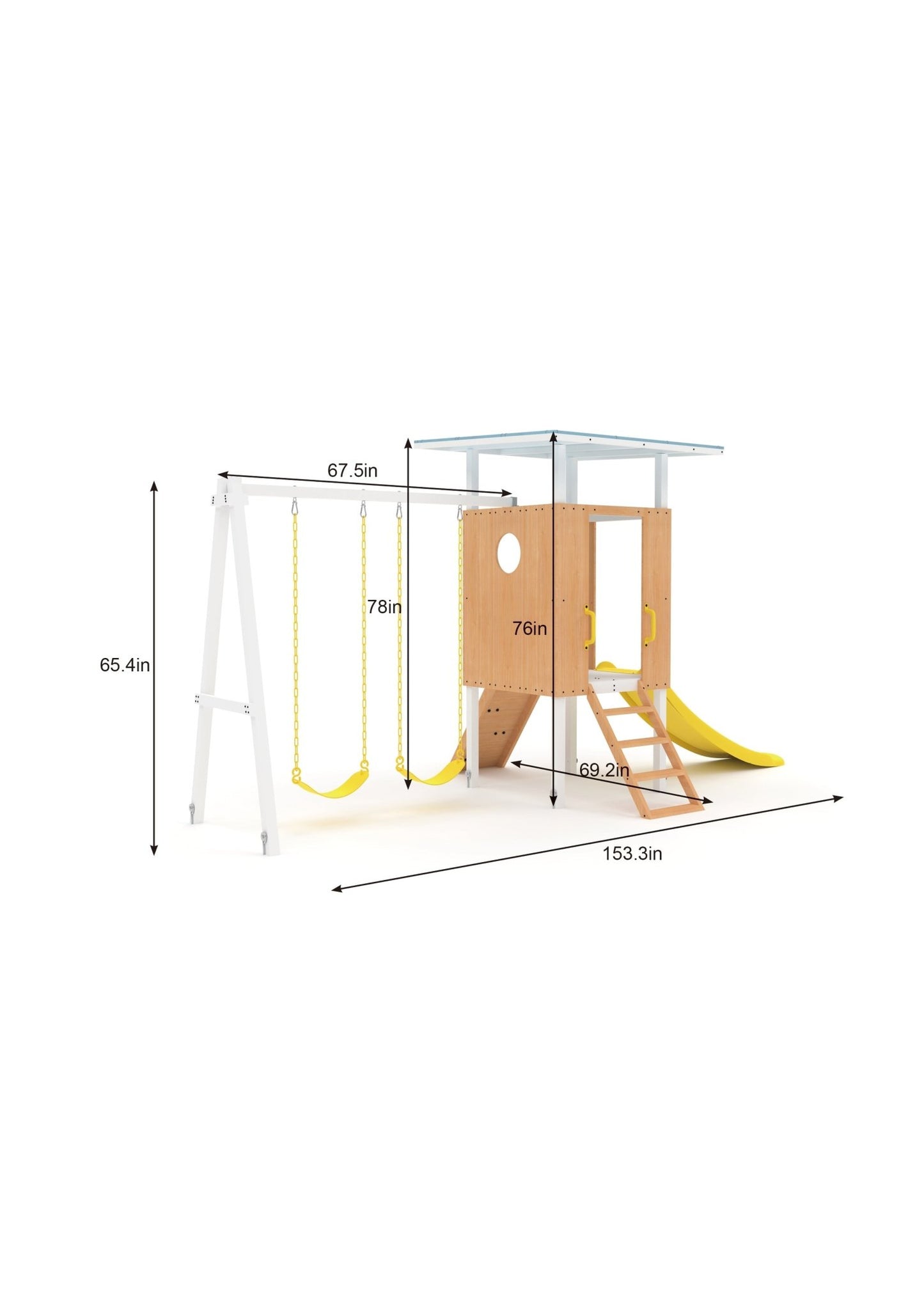 Forest Small - Outdoor Toddler Swing set - The Nurturing Nook