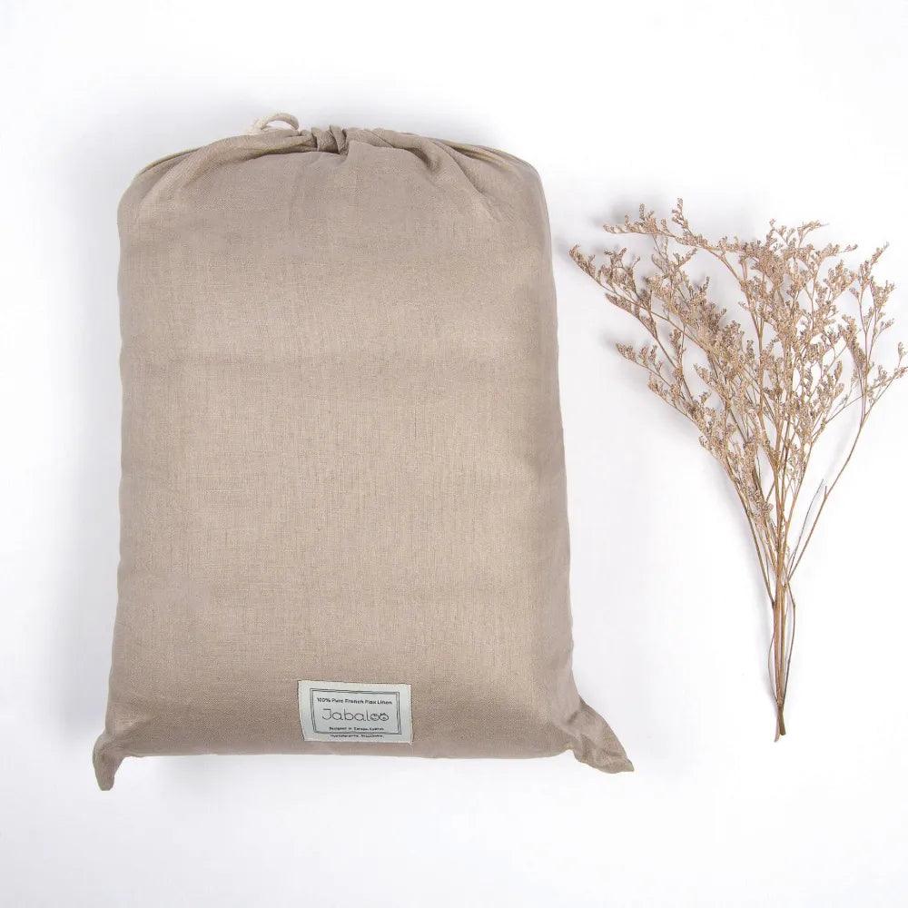 French Linen Baby Playmat - Cappuccino - The Nurturing Nook