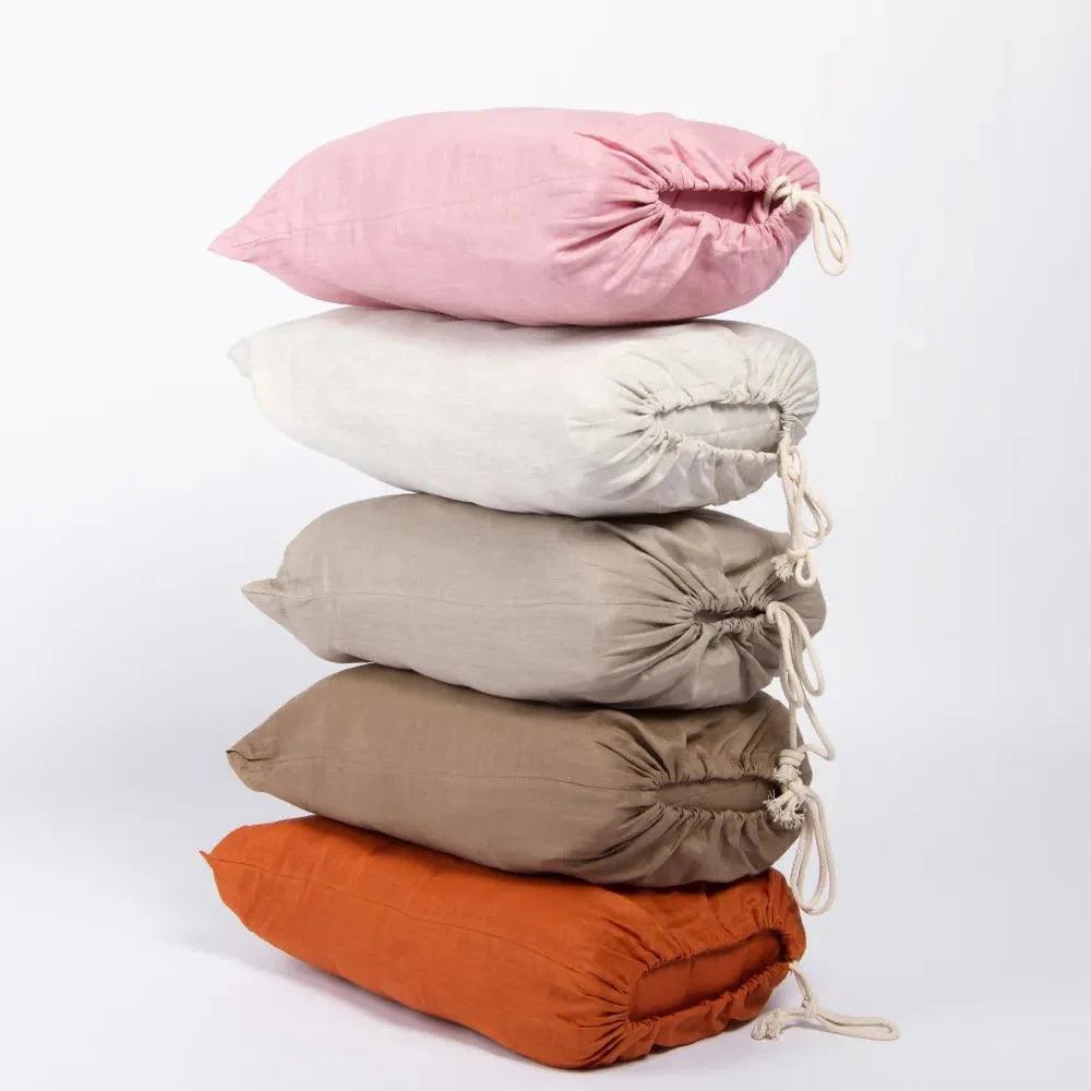 French Linen Baby Playmat - Cappuccino - The Nurturing Nook