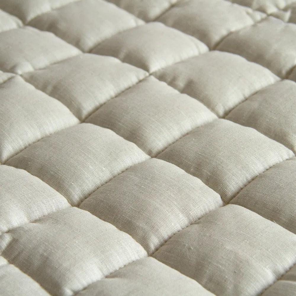 French Linen Baby Playmat - Natural - The Nurturing Nook