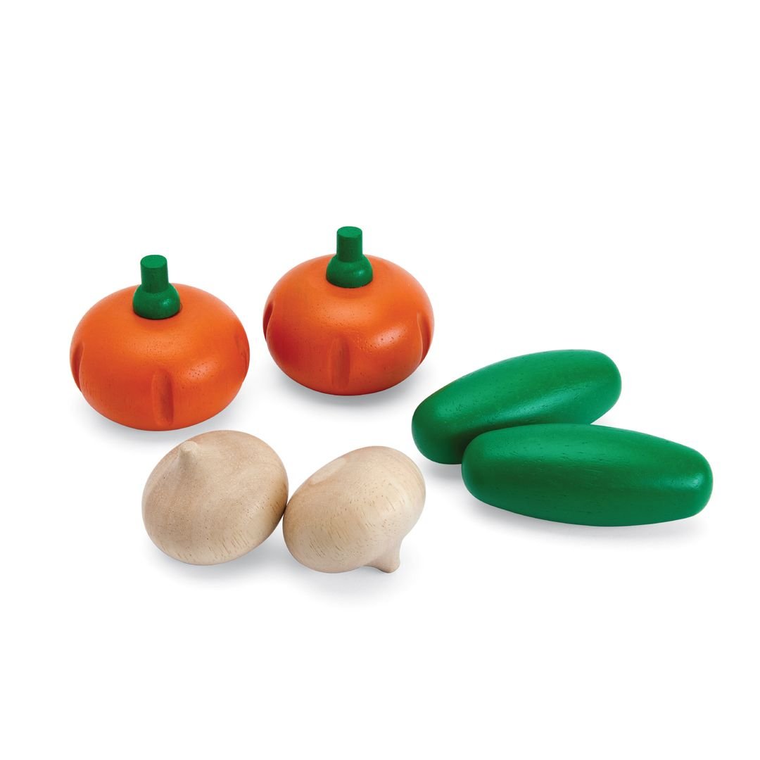 Fresh Produce Set E (Cucumbers, Onions & Pumpkins) - The Nurturing Nook