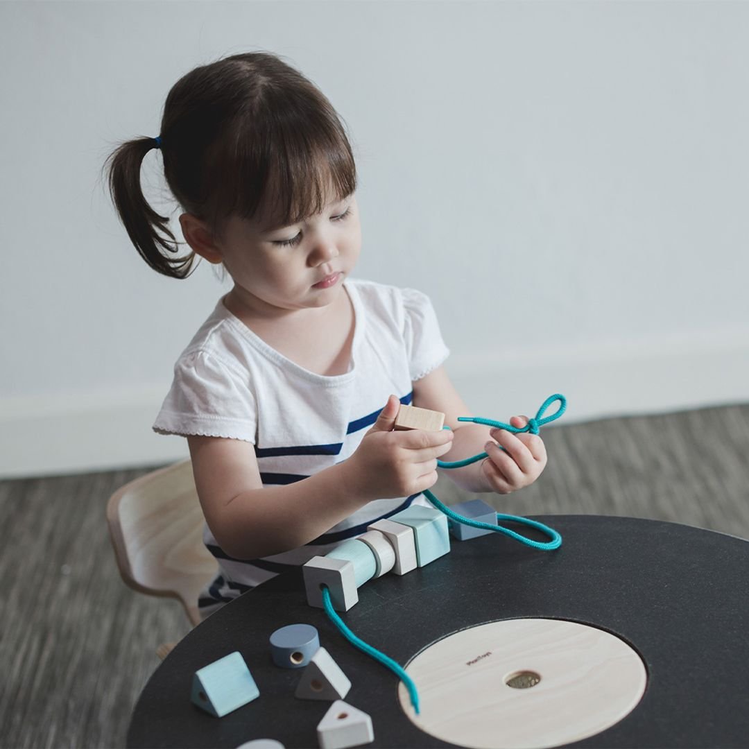 Geo Beads Lacing - The Nurturing Nook